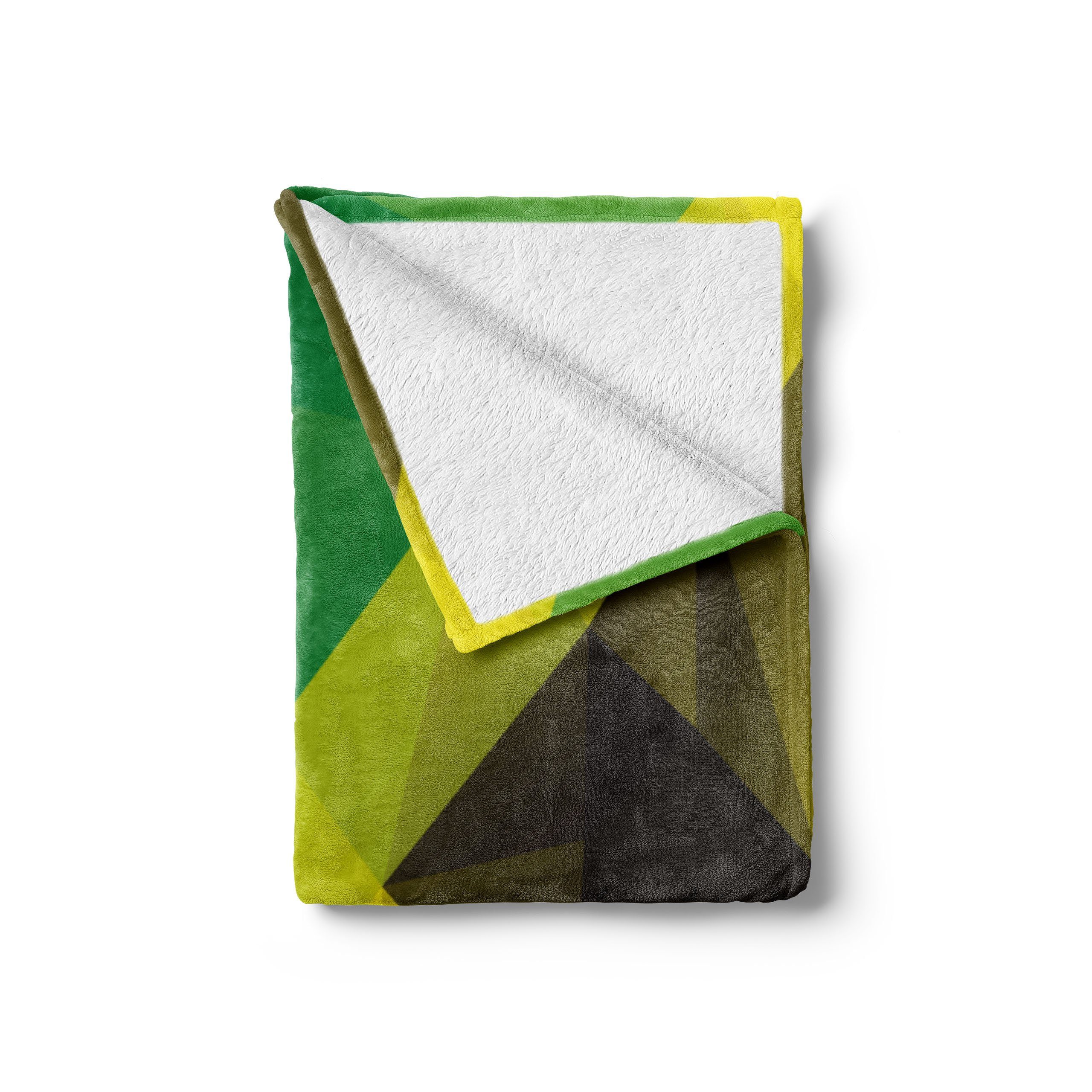 Plüsch Abakuhaus, Wohndecke den Gemütlicher Dreieck und Polygon-Flagge jamaikanisch für Außenbereich, Innen-