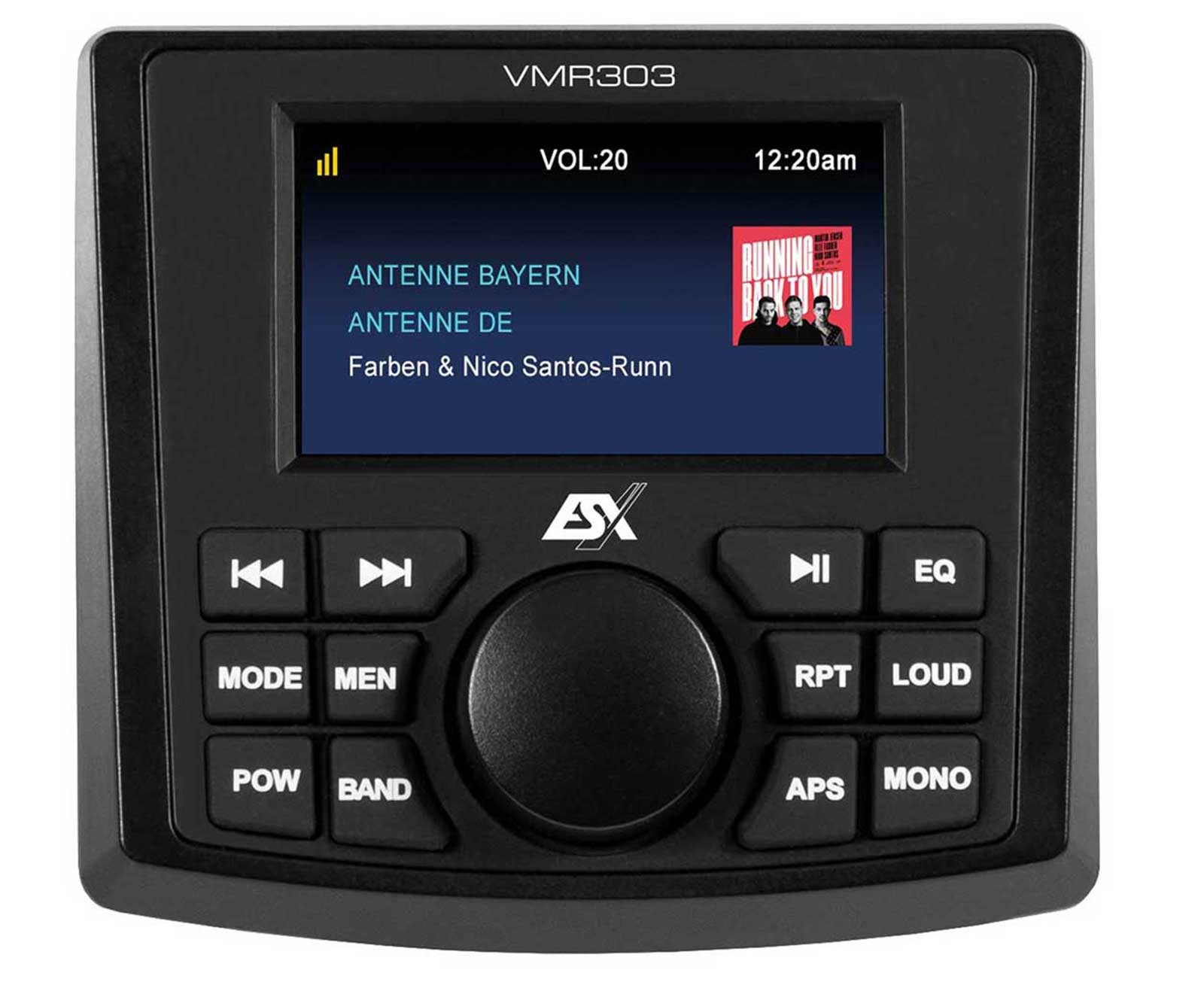 ESX ESX VISION VMR303 Marine Media Receiver Rückfahrkamera