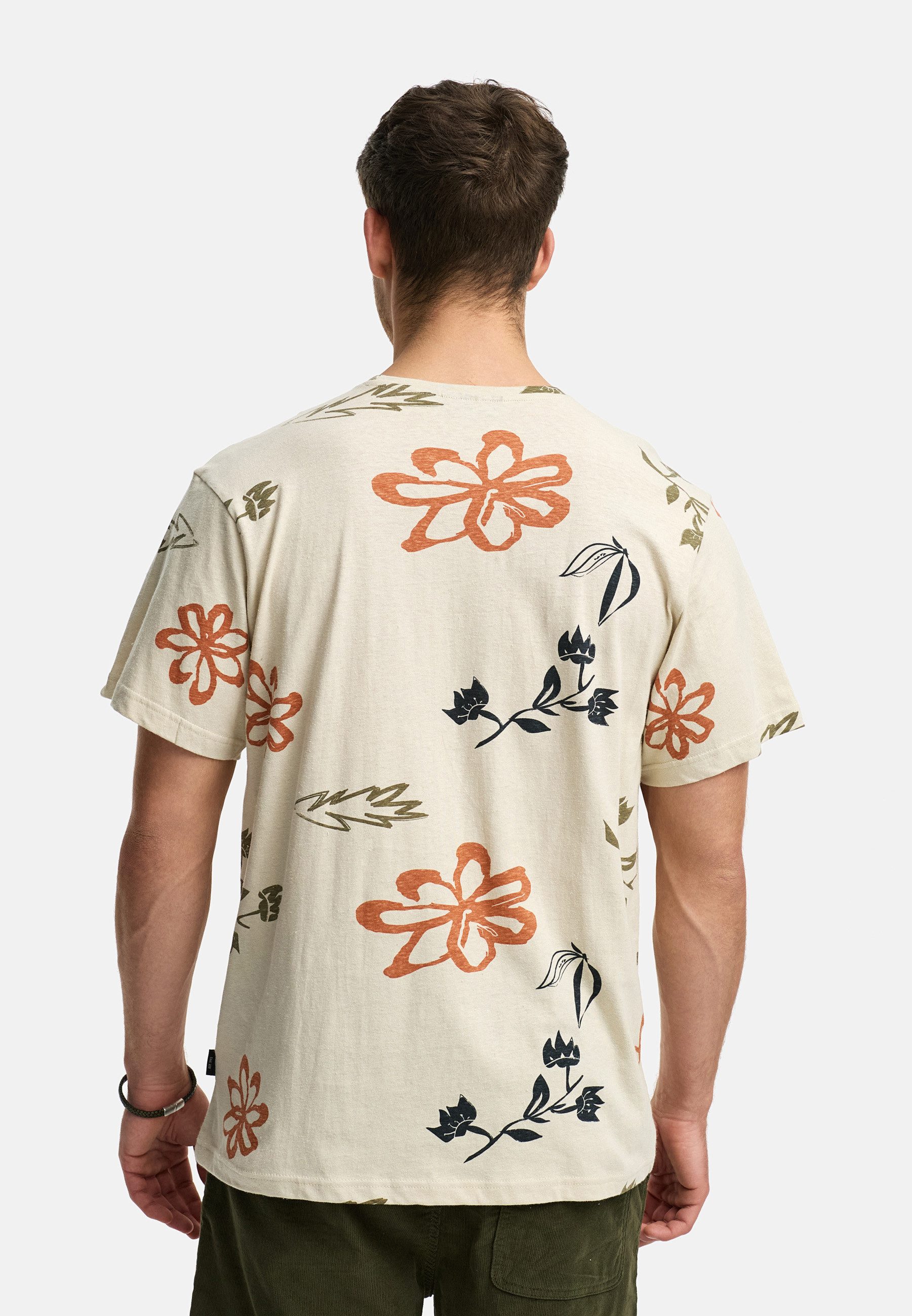 Indicode T-Shirt Herren INAsbjorn Shirt Tee Herrenshirt T-Shirt mit hochwertig verarbeiteten Details