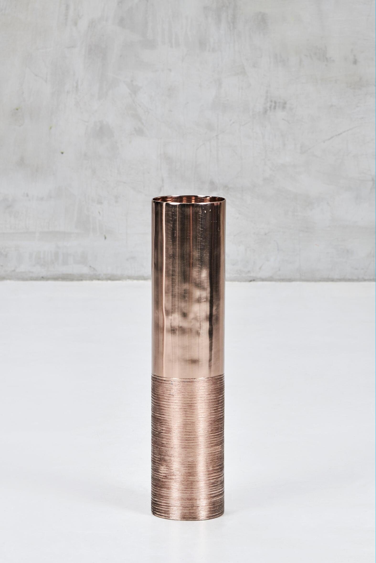 carla&marge Kerzenständer Abaniola (2er-Set), Aluminium kupferfarbenem aus