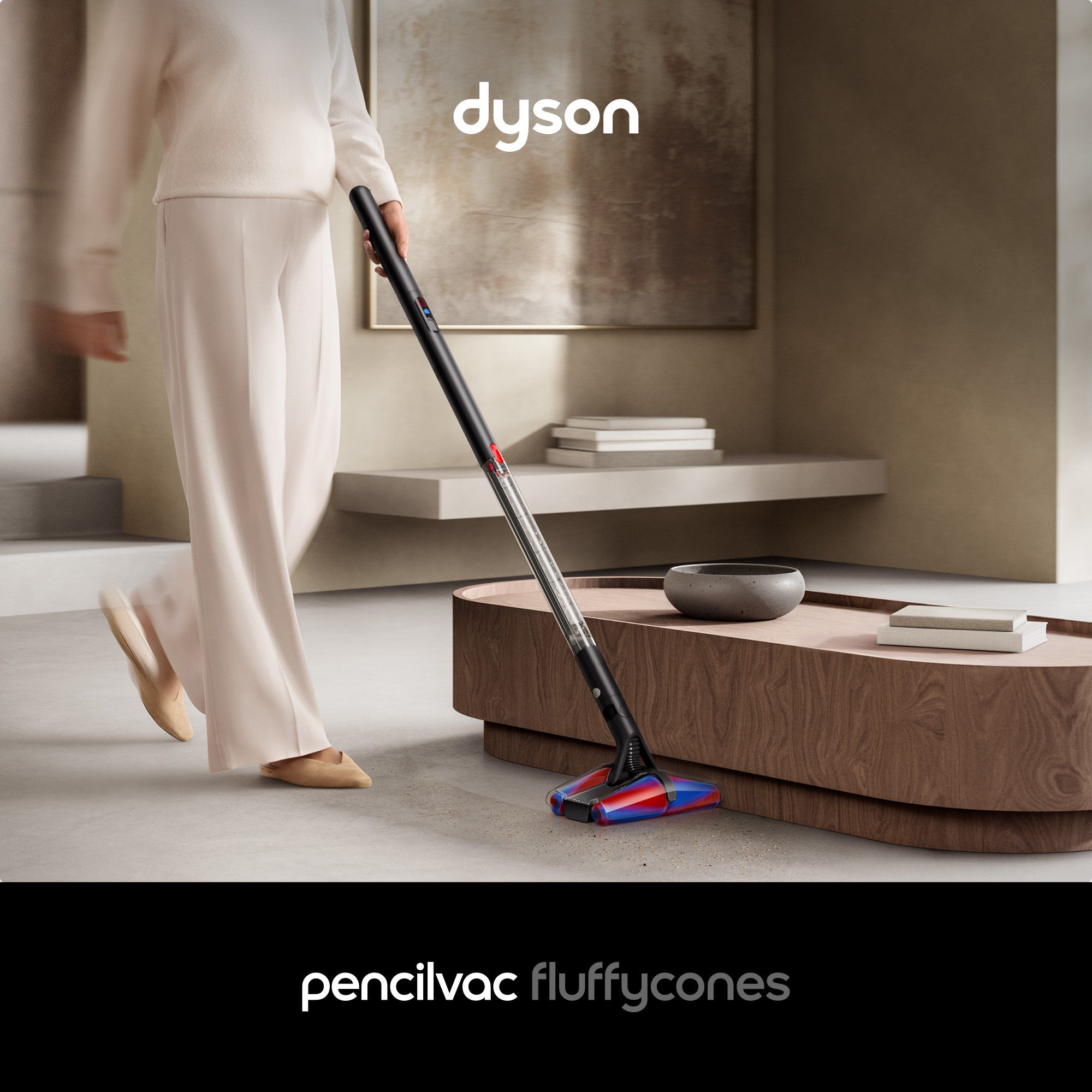 DYSON Akku-Stielstaubsauger PencilVac™ Fluffycones, 230 W, Saugkraft bis zu: 55 AW, Voller innovativer Technologie