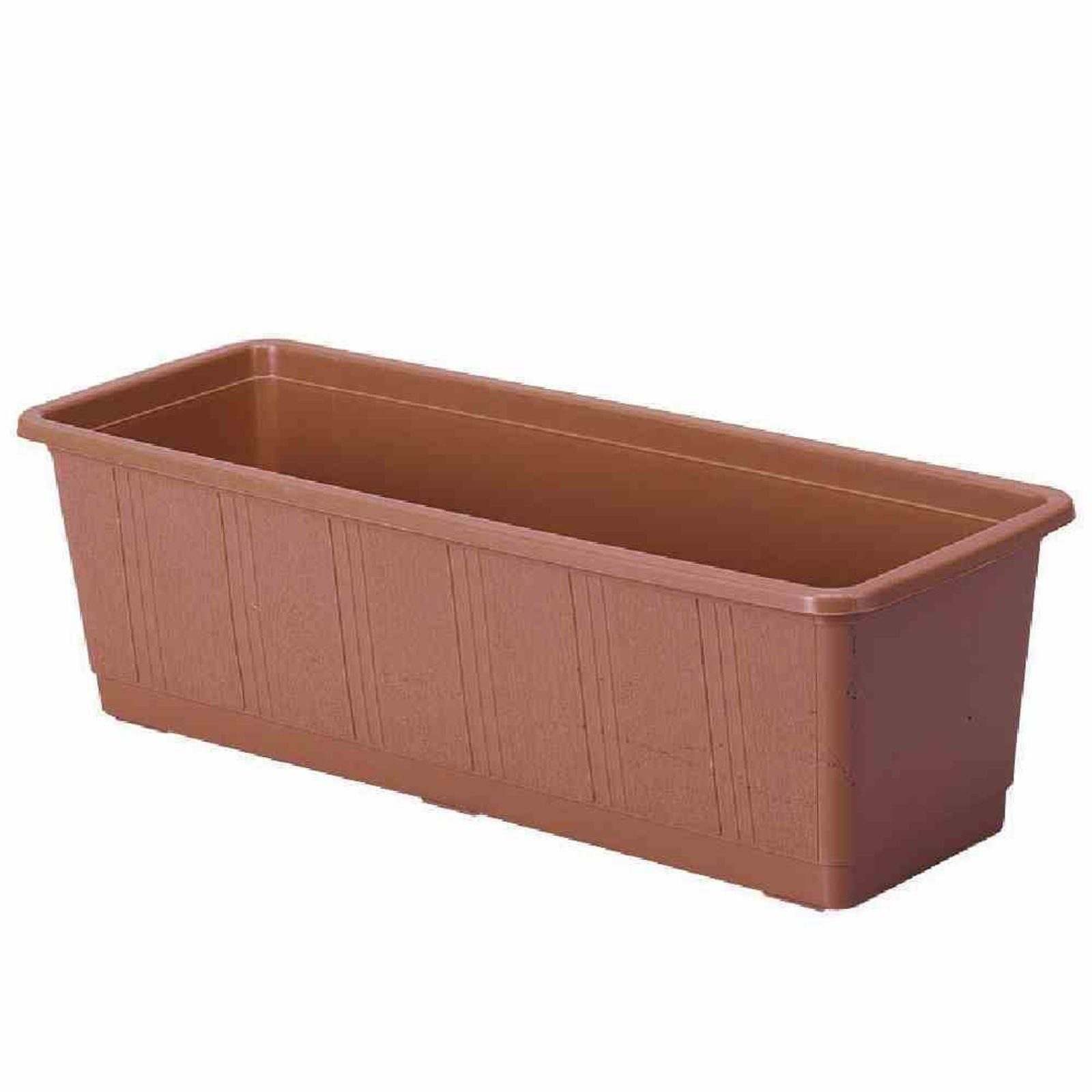 Geli Pflanzkübel Bewässerungskasten Aqua Gr. 80 cm terra mit Wasserstandsanzeige