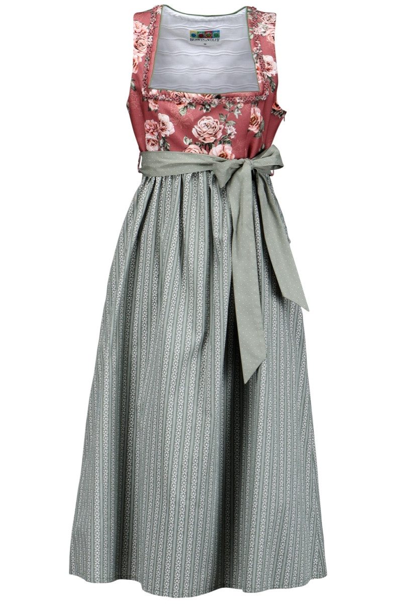 Dirndl Umstandsdirndl 2tlg. - NANINA - mauve/geblümt/oliv