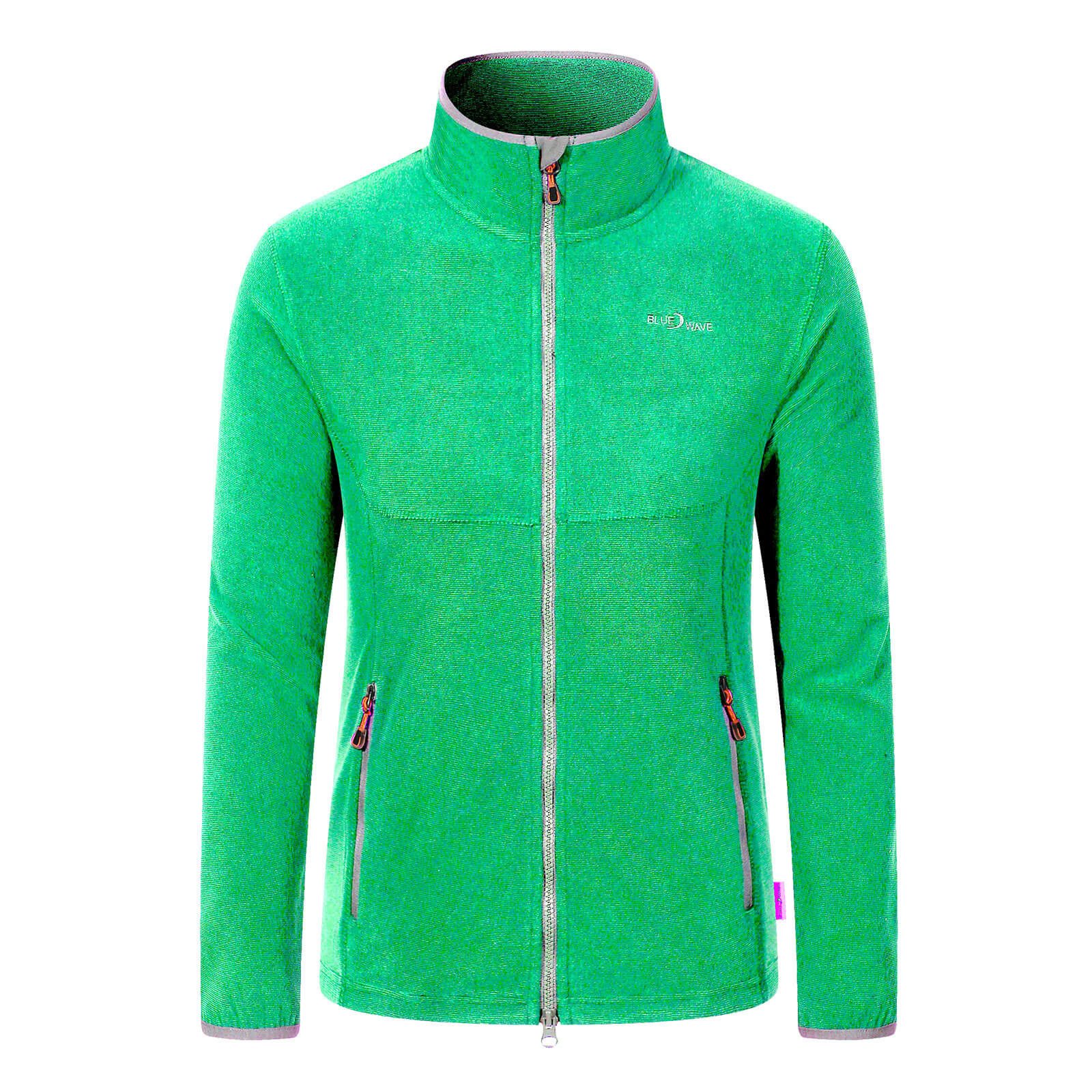 Blue Wave Fleecejacke Marcy Damen Jacke Marcy in moderner Streifenoptik mit Stehkragen