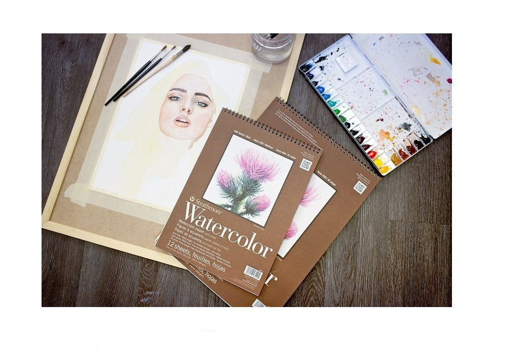 Strathmore Artist Papers™ Aquarellpapier 400 Series Watercolor, Block, 17,8 x 25,4 cm, 300 g/m², 15 Blatt
