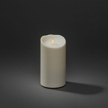 KONSTSMIDE LED-Kerze (1-tlg), LED Kerze cremeweiß, mit 3D Flamme und geschmolzener Kante