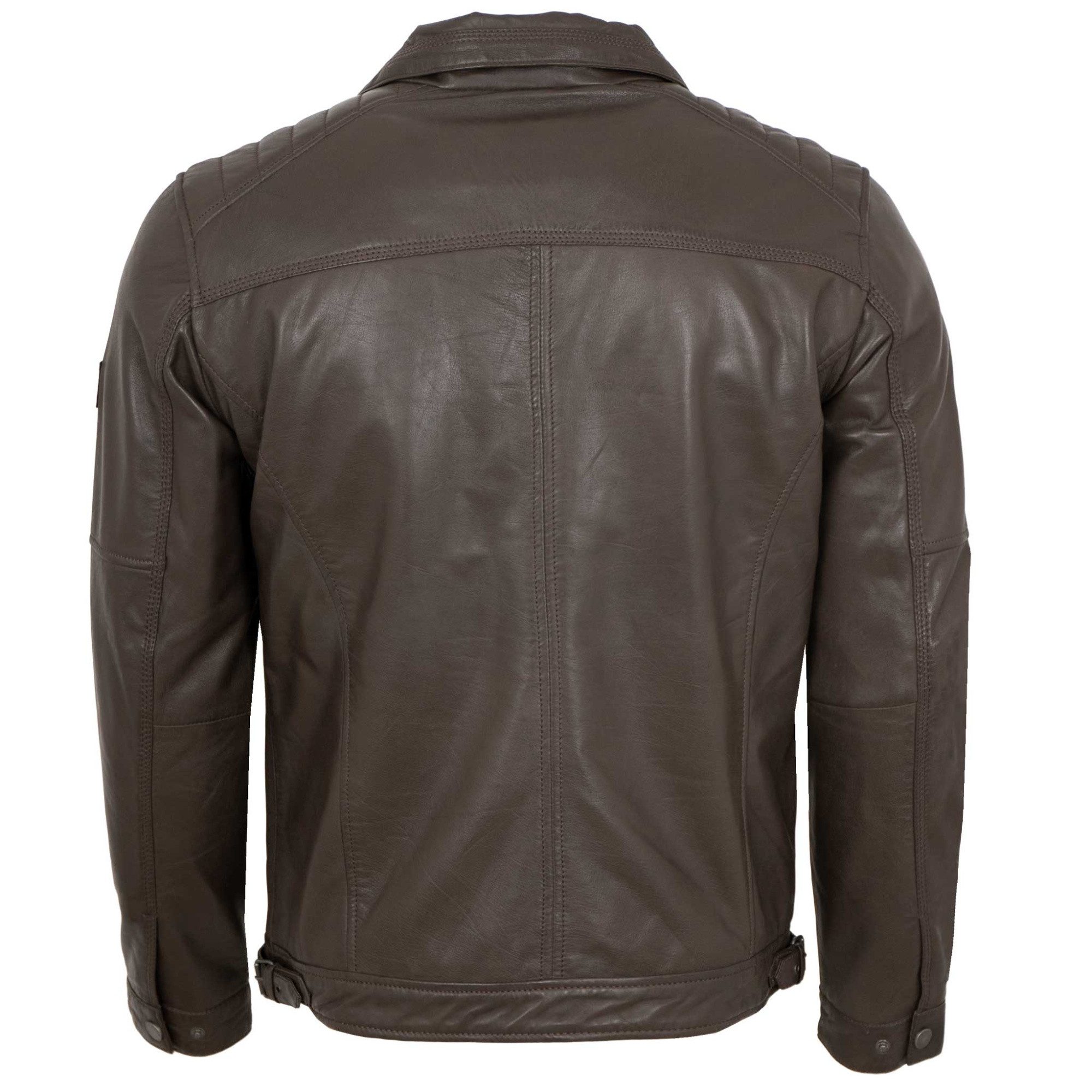 Otto Kern Lederjacke Men-102 OTTO KERN- Herren Lederjacke Lammnappa dunkelbraun