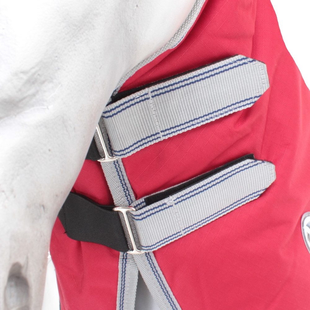 WeatherBeeta Pferde-Thermodecke Weatherbeeta Comfitec Classic Neck Rug Medium 220g - red/silver/navy