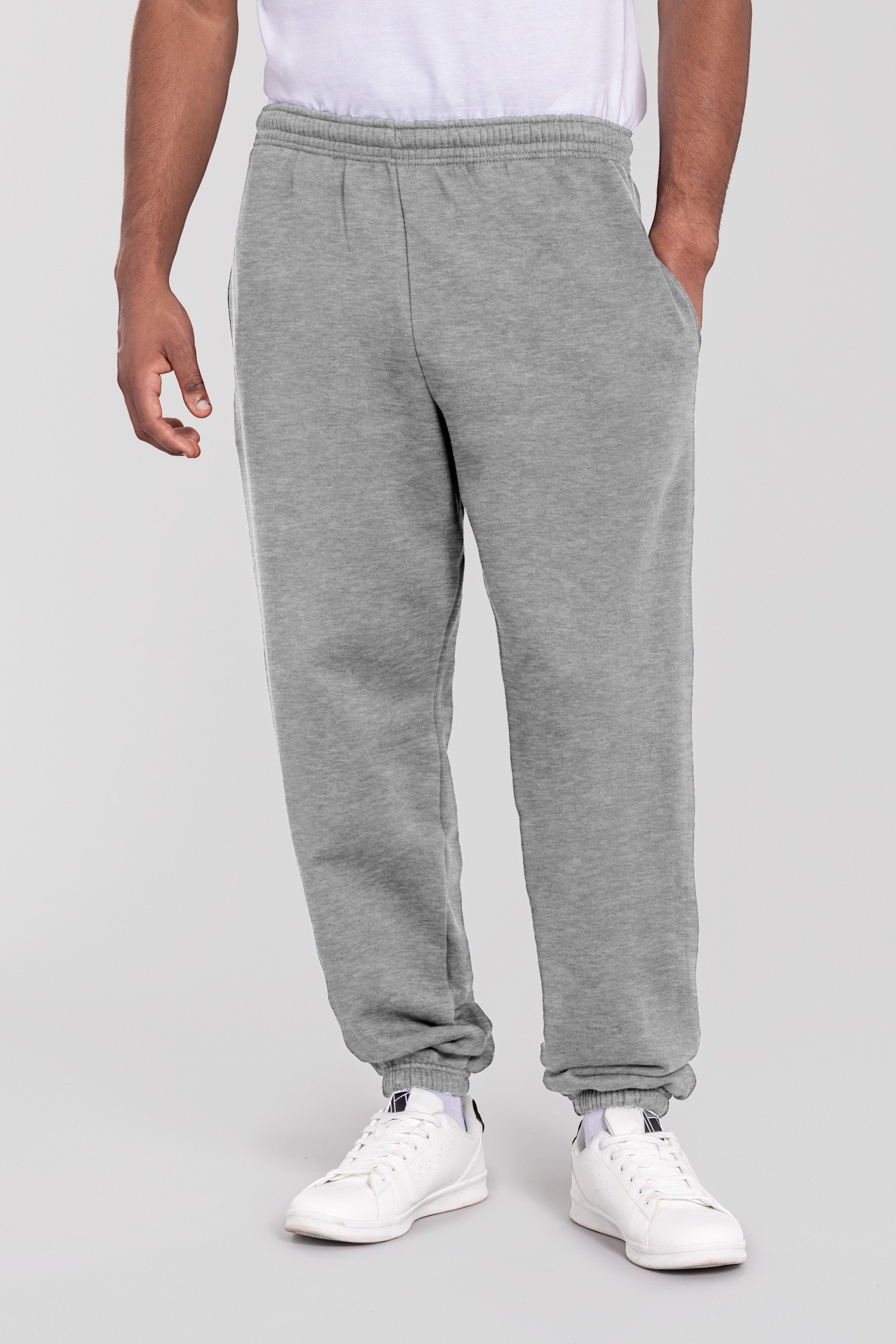 Fruit of the Loom Jogginghose Iconic Premium Jog Pants Cuff melierte Optik, mit Eingrifftaschen, für Jugendliche und Erwachsene