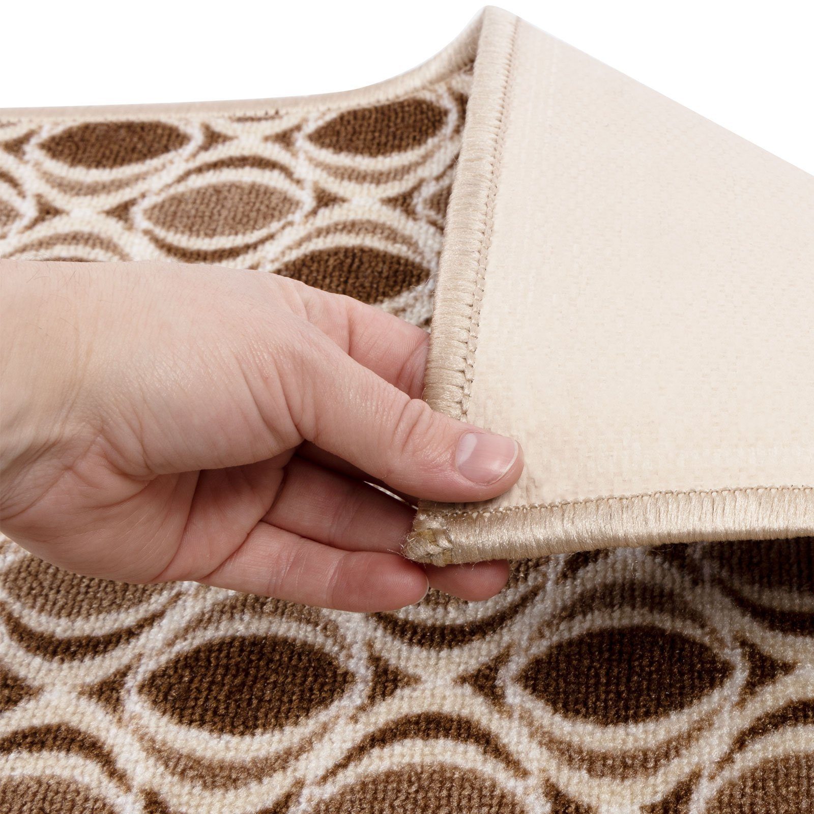 Karat Teppich Zara, Teppich erhältlich in verschiedenen Farben, rundum gekettelt