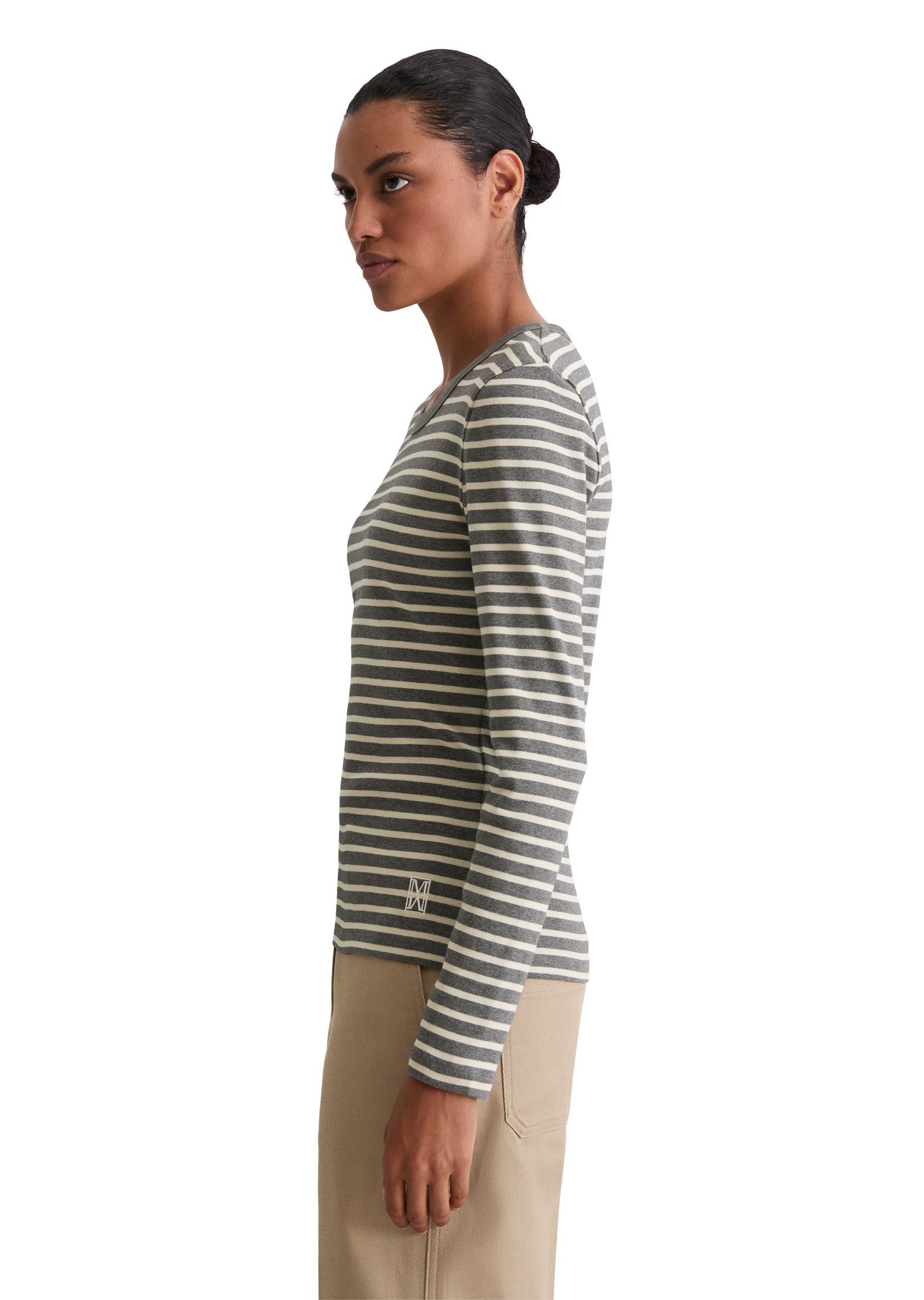 Marc O'Polo Langarmshirt aus reiner Bio-Baumwolle günstig online kaufen