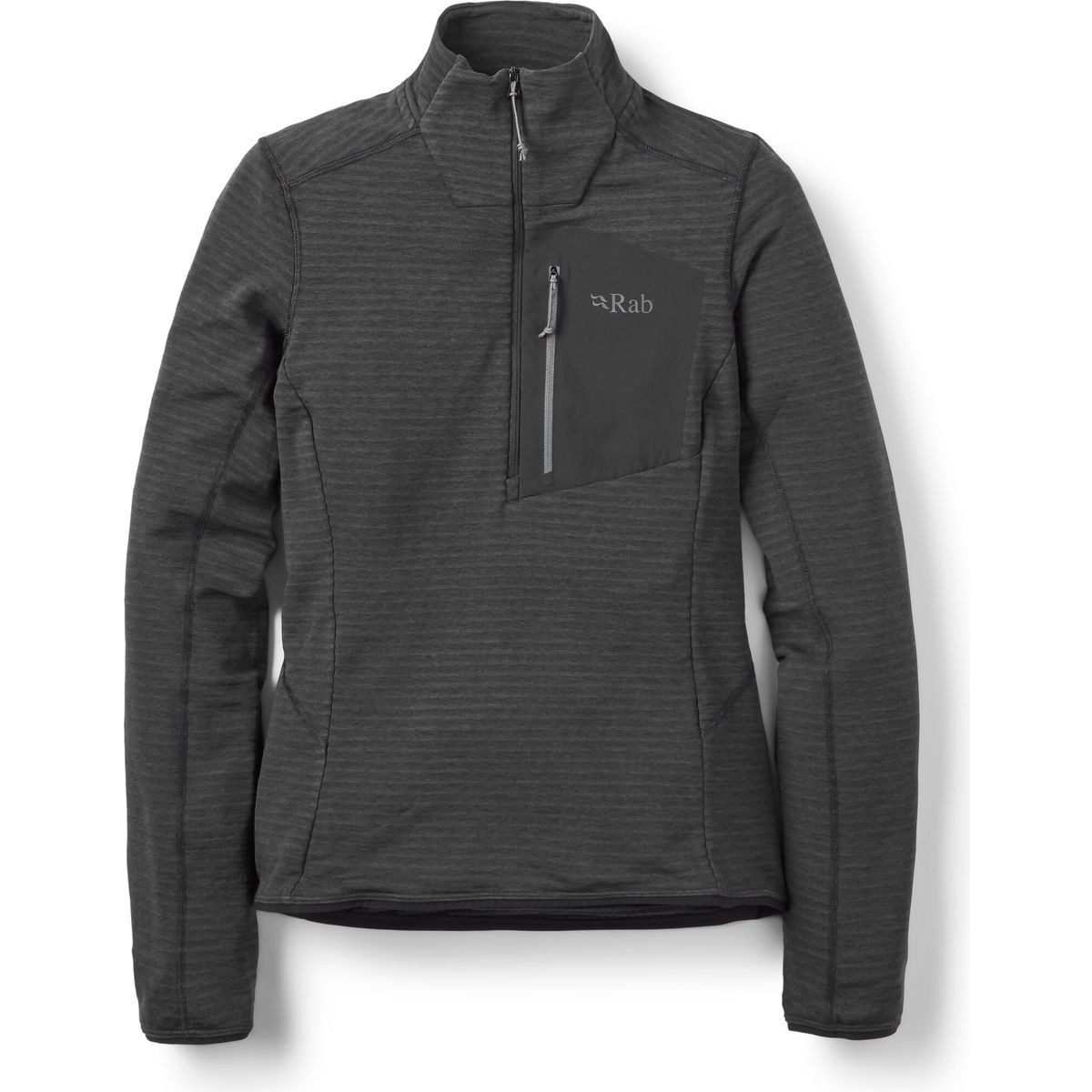 Rab Fleecejacke Ascendor Light Pull-on Wmns Elastischer Damenpullover mit Brusttasche und halblangem
