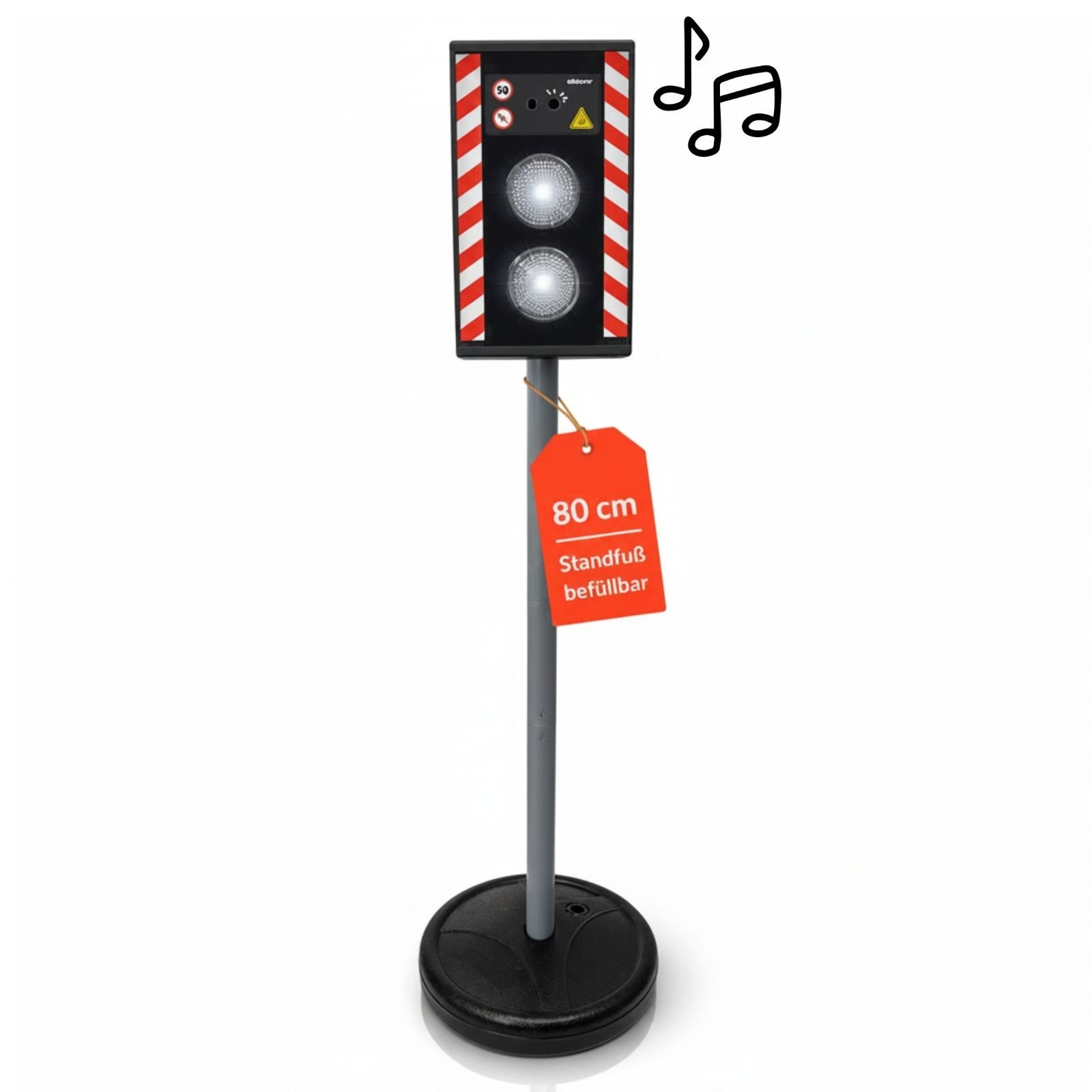alldoro Spiel-Verkehrszeichen Verkehrs-Blitzer für Kinder, 80 cm mit Licht & Sound, indoor & outdoor, Spielzeug-Blitzer, Verkehrserziehung & Spiel, Zuhause, Kita & Schule