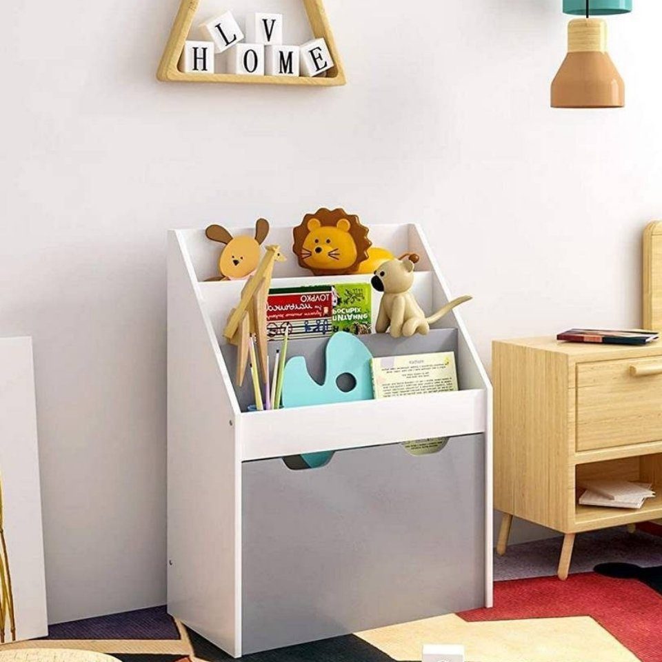 Woltu Bücherregal, 1-tlg., 3 Regale Aufbewahrungstruhe günstig online kaufen