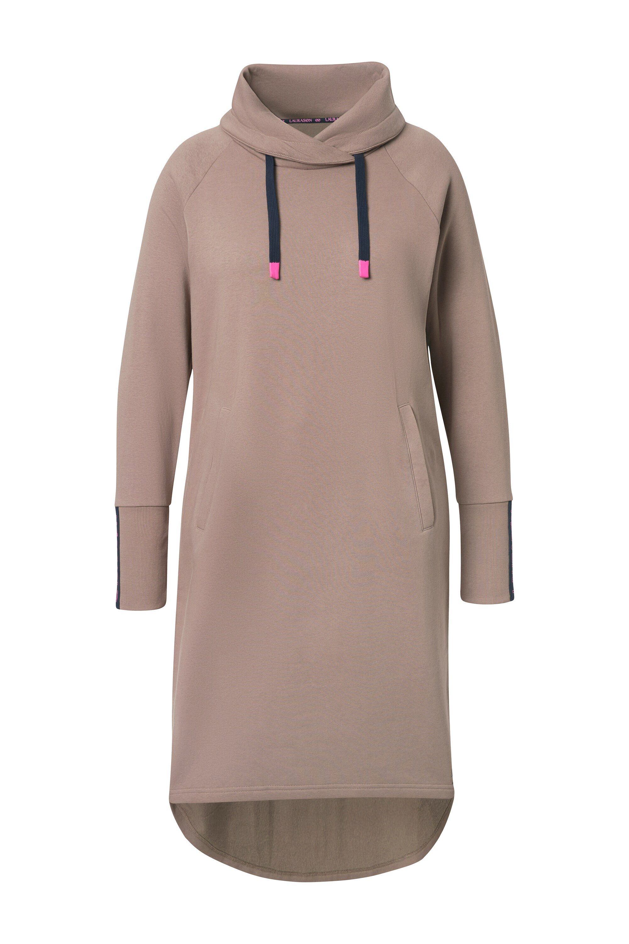 Laurasøn Midikleid SweatkleidKapuze Langarm günstig online kaufen