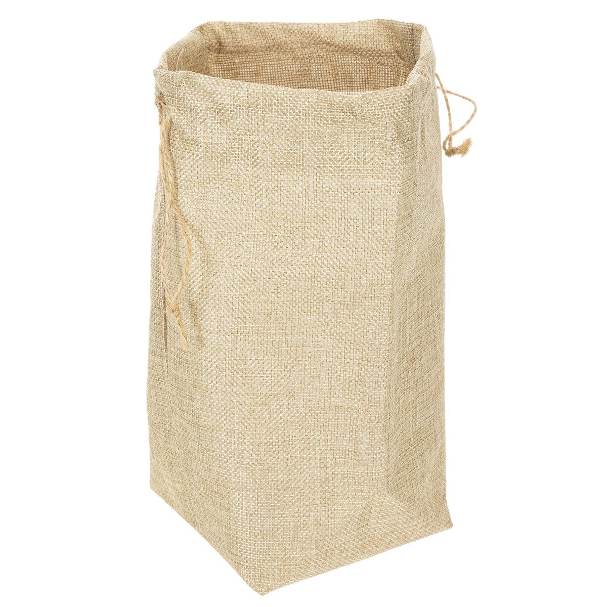Florists Products Tragetasche Reißfeste Deko-Geschenktasche aus Jute mit Kordelverschluss