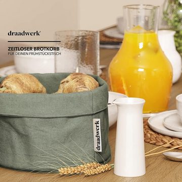 draadwerk® Brotkorb Brotkorb Stoff, Brötchenkorb, Aufbewahrungskorb, Frühstückskorb