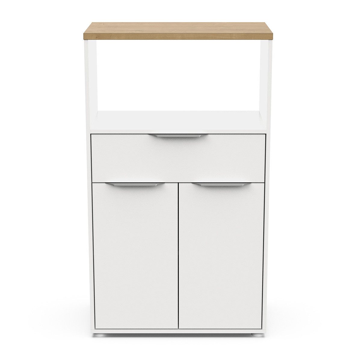 habeig Kücheninsel Küchenschrank Abstellschrank Küchenmöbel weiß 123x70cm, günstig online kaufen