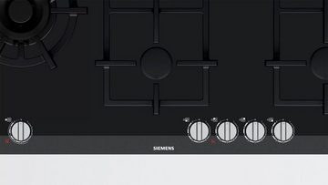 SIEMENS Gas-Kochfeld iQ700 ER9A6SD70, Dual-Wokbrenner, Topfträger aus Gusseisen, Glaskeramikoberfläche