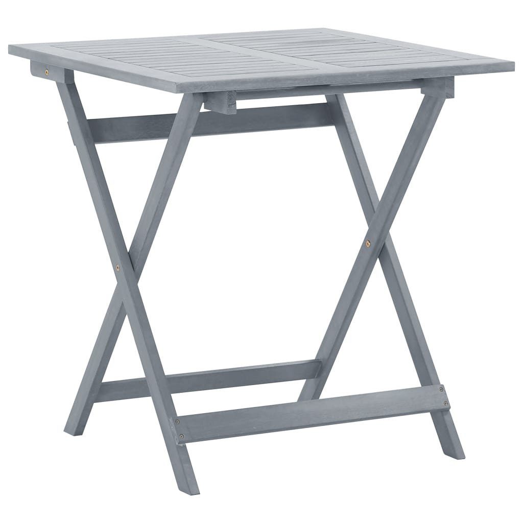 vidaXL Gartentisch Klappbarer Gartentisch 70 x 70 x 75 cm Massivholz