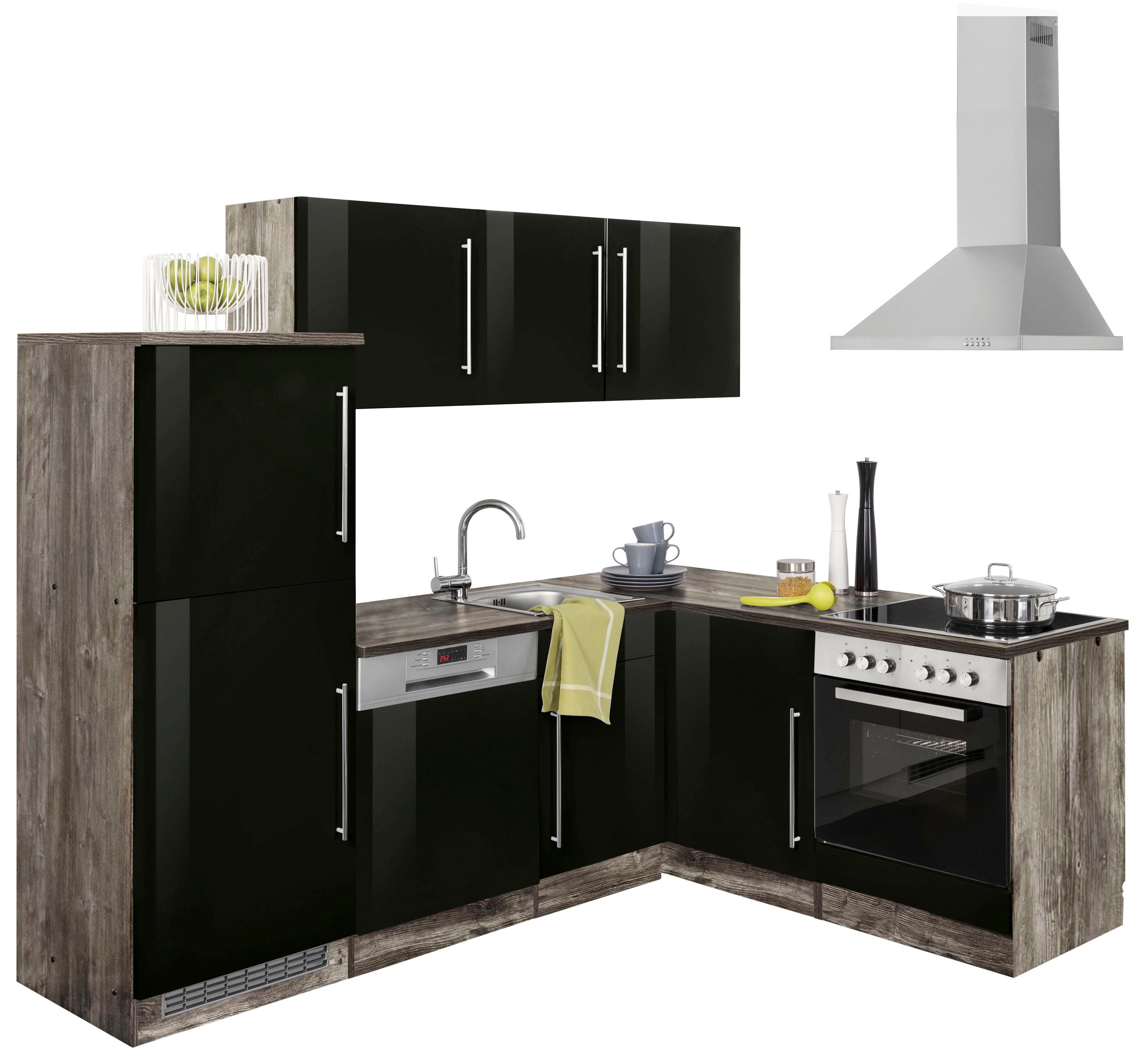 KOCHSTATION Winkelküche "KS-Samos" Stellbreite 230x170 cm, wahlweise mit E- günstig online kaufen