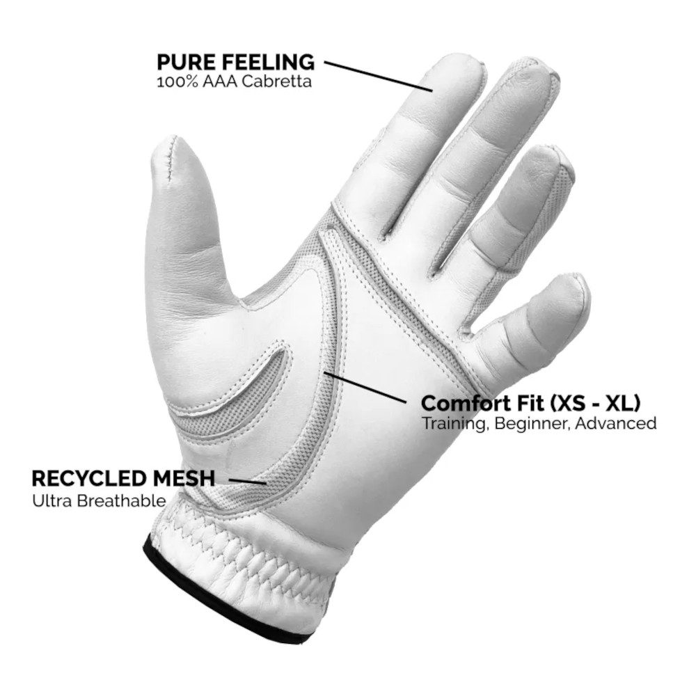 Beaver Golf Golfhandschuhe Beaver Golf Golfhandschuh Onesize Weiß Damen Linker Handschuh