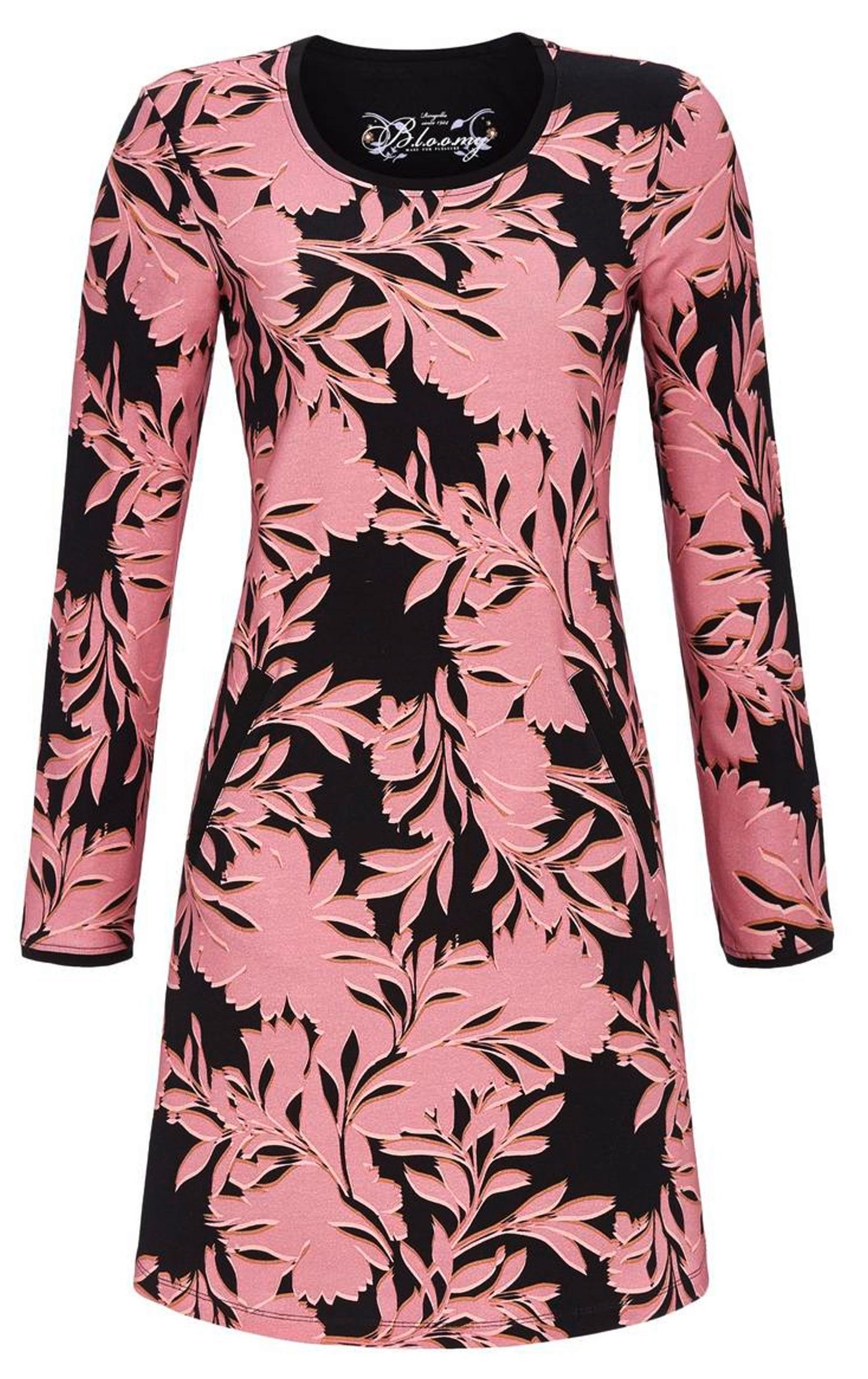 Ringella Nachthemd Damen Schlafshirt mit langem Arm (1-tlg) Florales Design günstig online kaufen