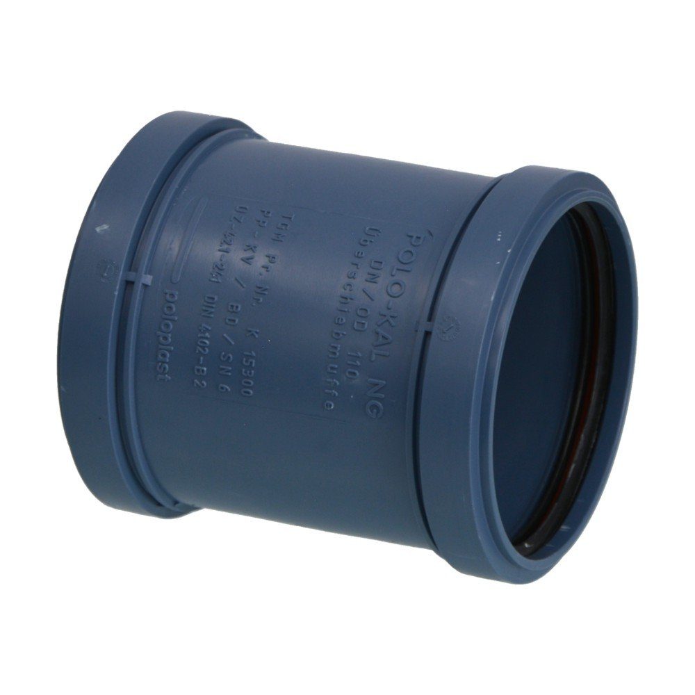 POLOPLAST Wasserrohr POLOPLAST POLO-KAL NG Überschiebemuffe mit Doppellippendichtring DN 90