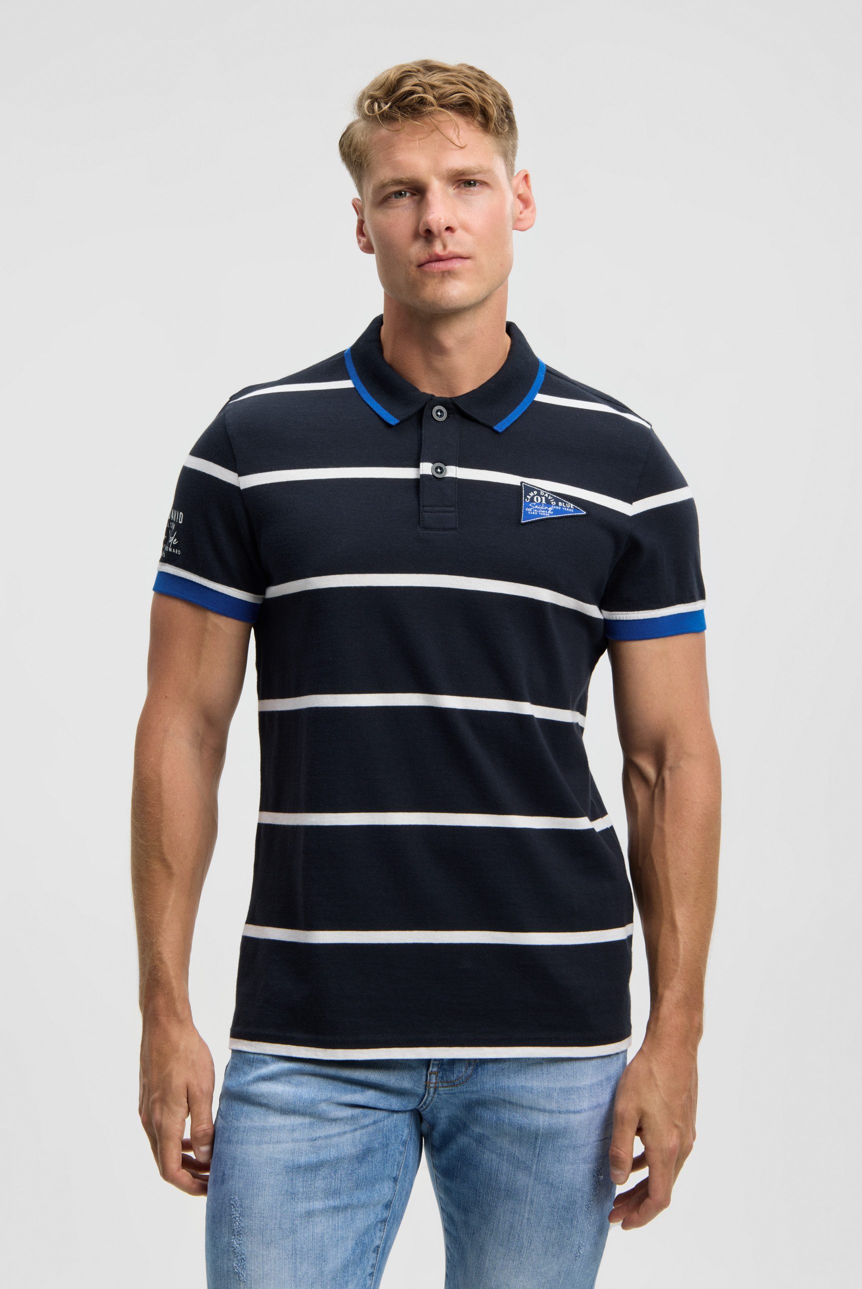 CAMP DAVID Poloshirt aus Baumwolle