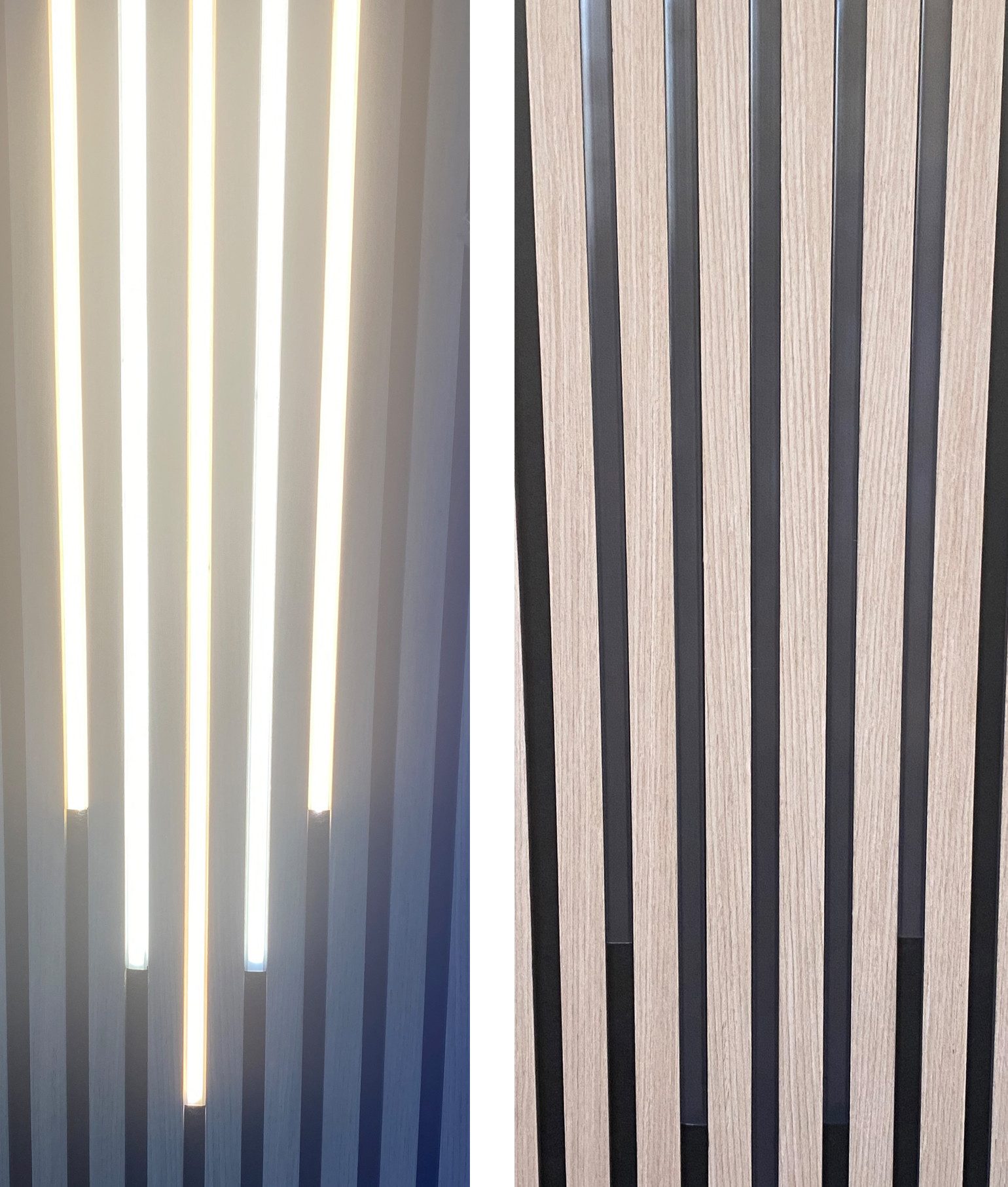 XENON LED Dekolicht 3446 LED Leuchte 3x50cm schwarz Kunststoff Schiene Warm Weiß +Netzteil, Xenon / Warm Weiß