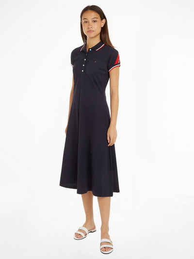 Tommy Hilfiger Polokleid F&F STP SLV KNEE POLO DRESS mit kontrastfarbenen Einsätzen