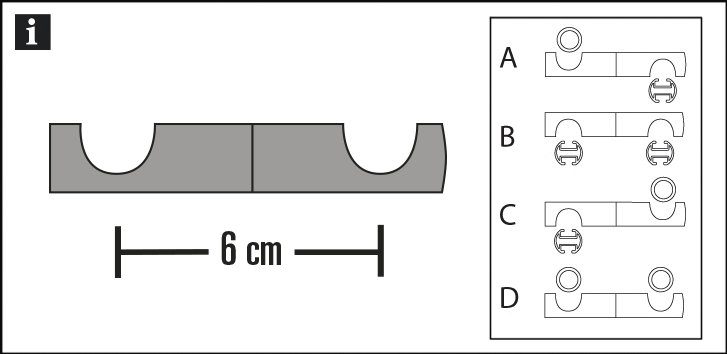 Deckenträger Adapter Verbindungselement für Gardinenstangen, schwarz mm Serie (1-tlg), 20 Chicago Einzelprogramm GARDINIA, Ø