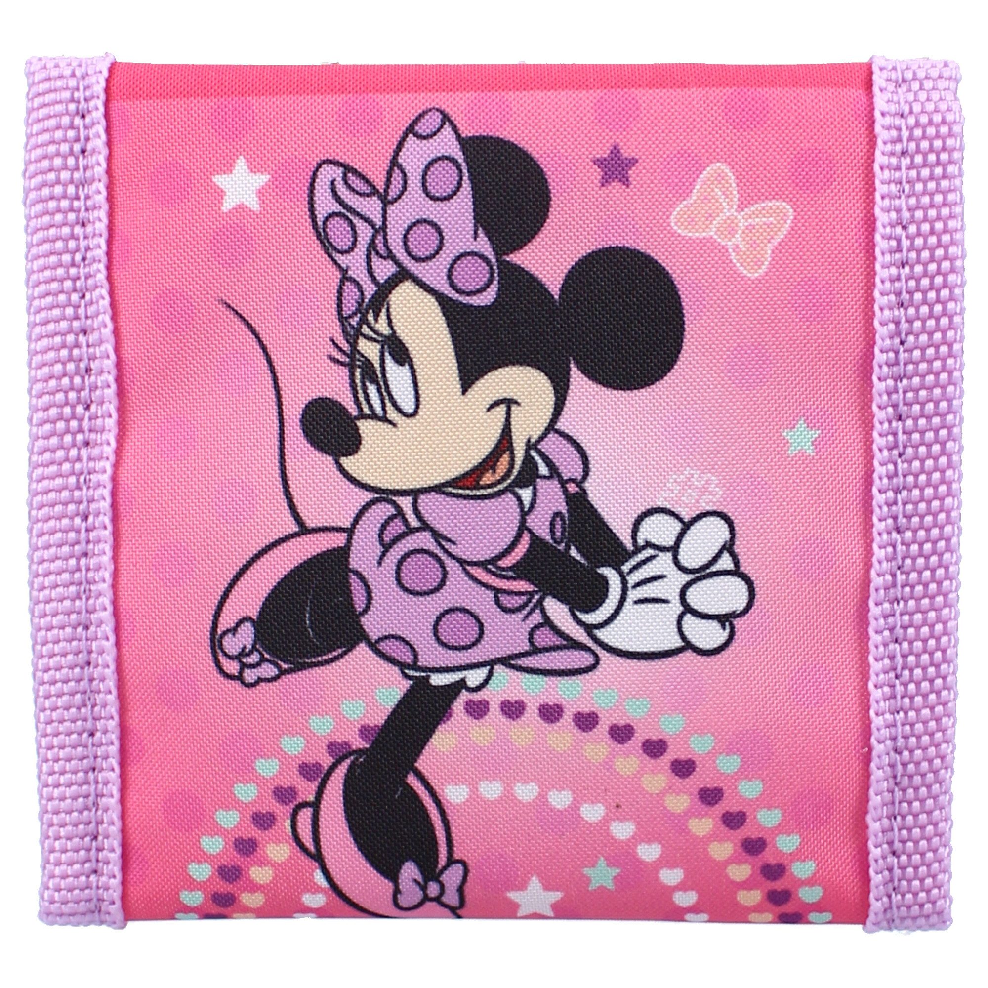 Vadobag Geldbörse Disney Minnie Portemonnaie – Kinder Geldbörse rosa mit Fächern