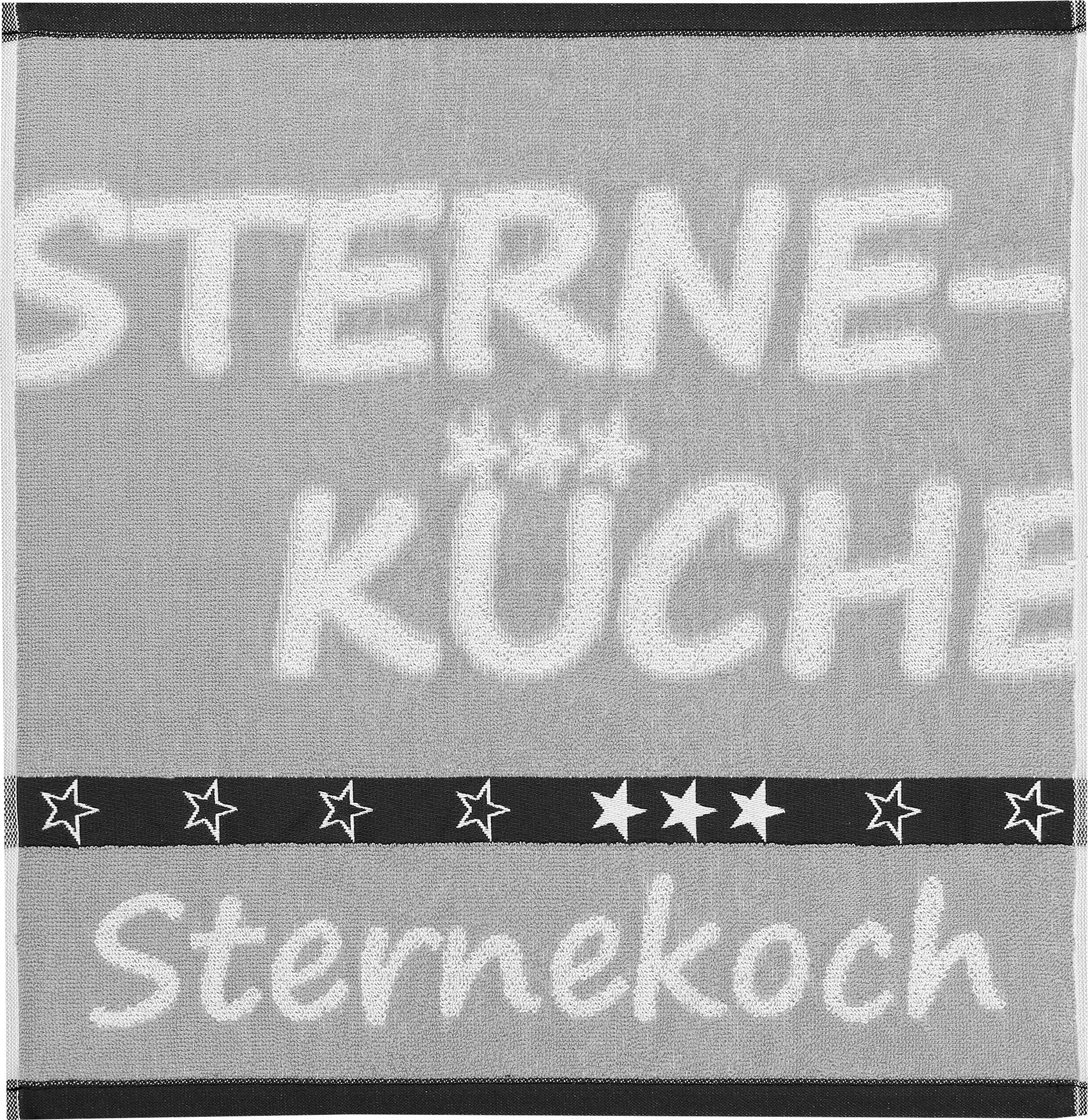 Kracht Geschirrtuch Sternekoch, (Set, 3-tlg., Set), 3er Pack Frottee Küchen günstig online kaufen