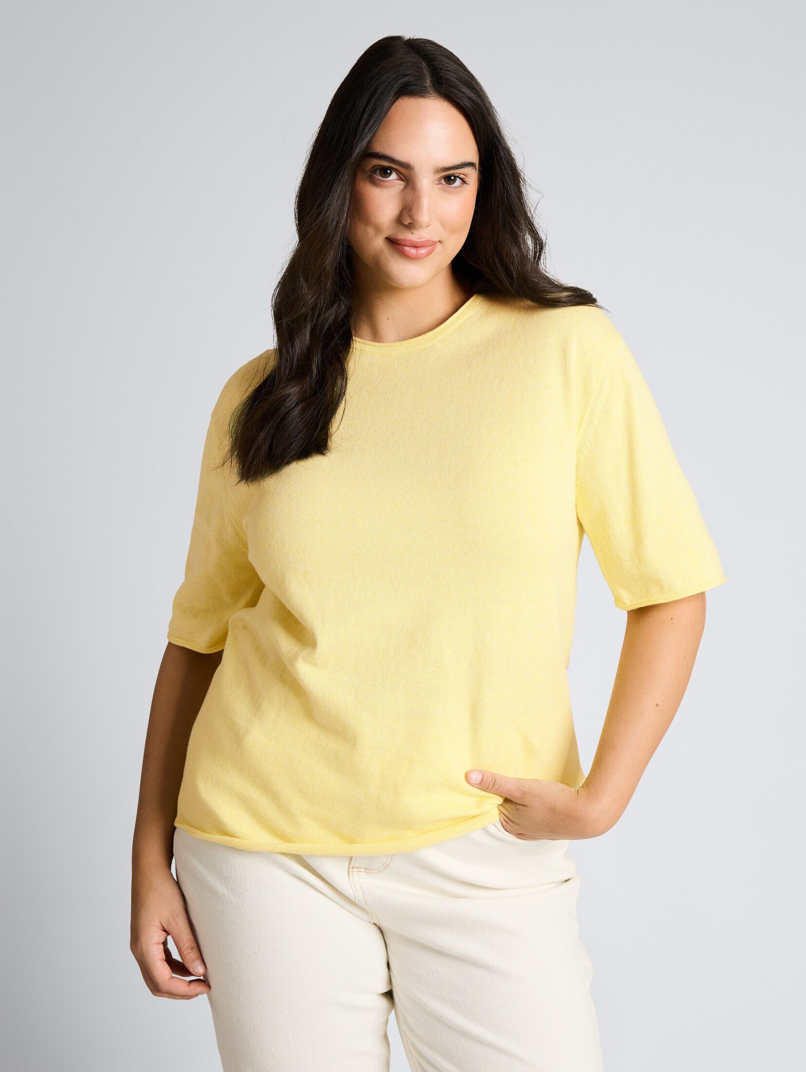 TOM TAILOR PLUS Strickpullover Pullover & Strickjacken Plus Size - Loose Fit Strickpullover mit Kaschmir-Anteil