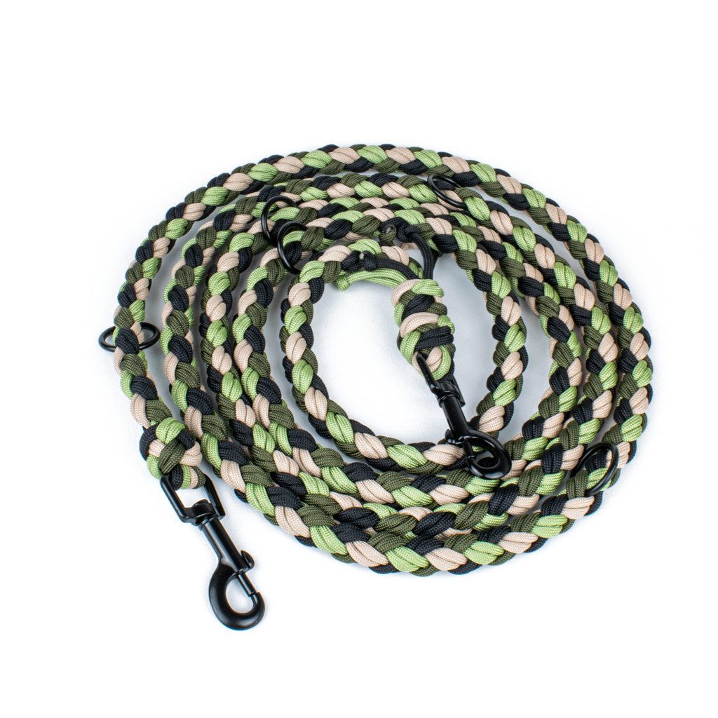 Tierluxe Hundeleine Natur, Paracord, Handgemacht