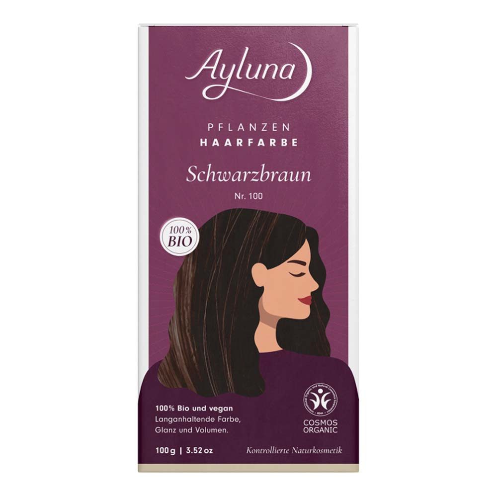 Ayluna Haarfarbe Haarfarbe - Nr.100 Schwarzbraun 100g