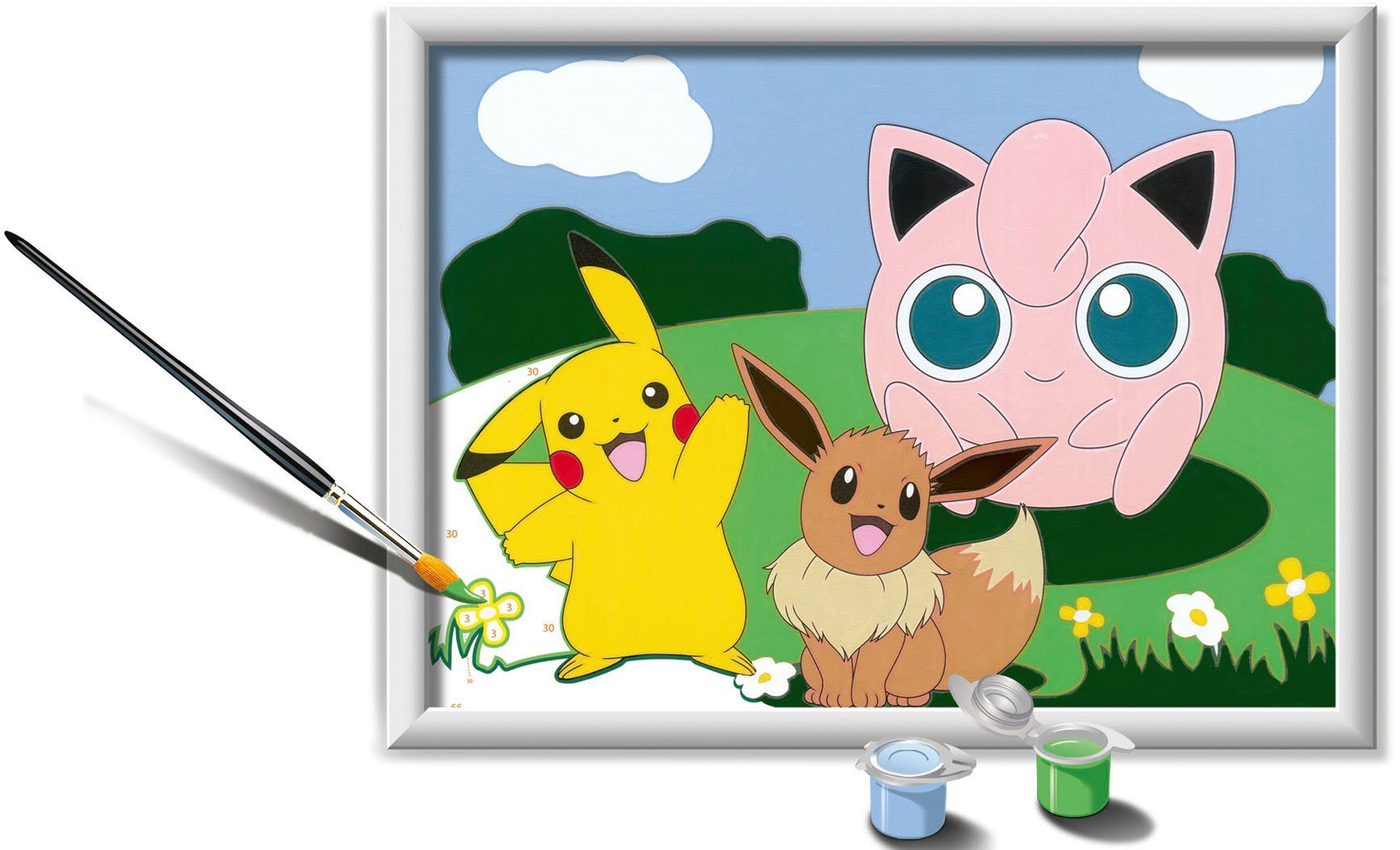 Ravensburger Malen nach Zahlen Pokémon Abenteuer, Made in Europe