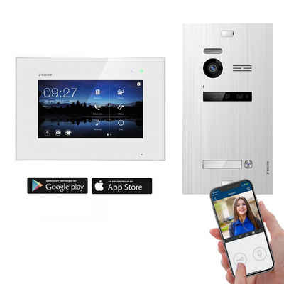 Balter »EVO SILVER Video-Türsprechanlage 7" Wifi Monitor 2-Draht BUS für 1 Familienhaus App Steuerung« Video-Türsprechanlage