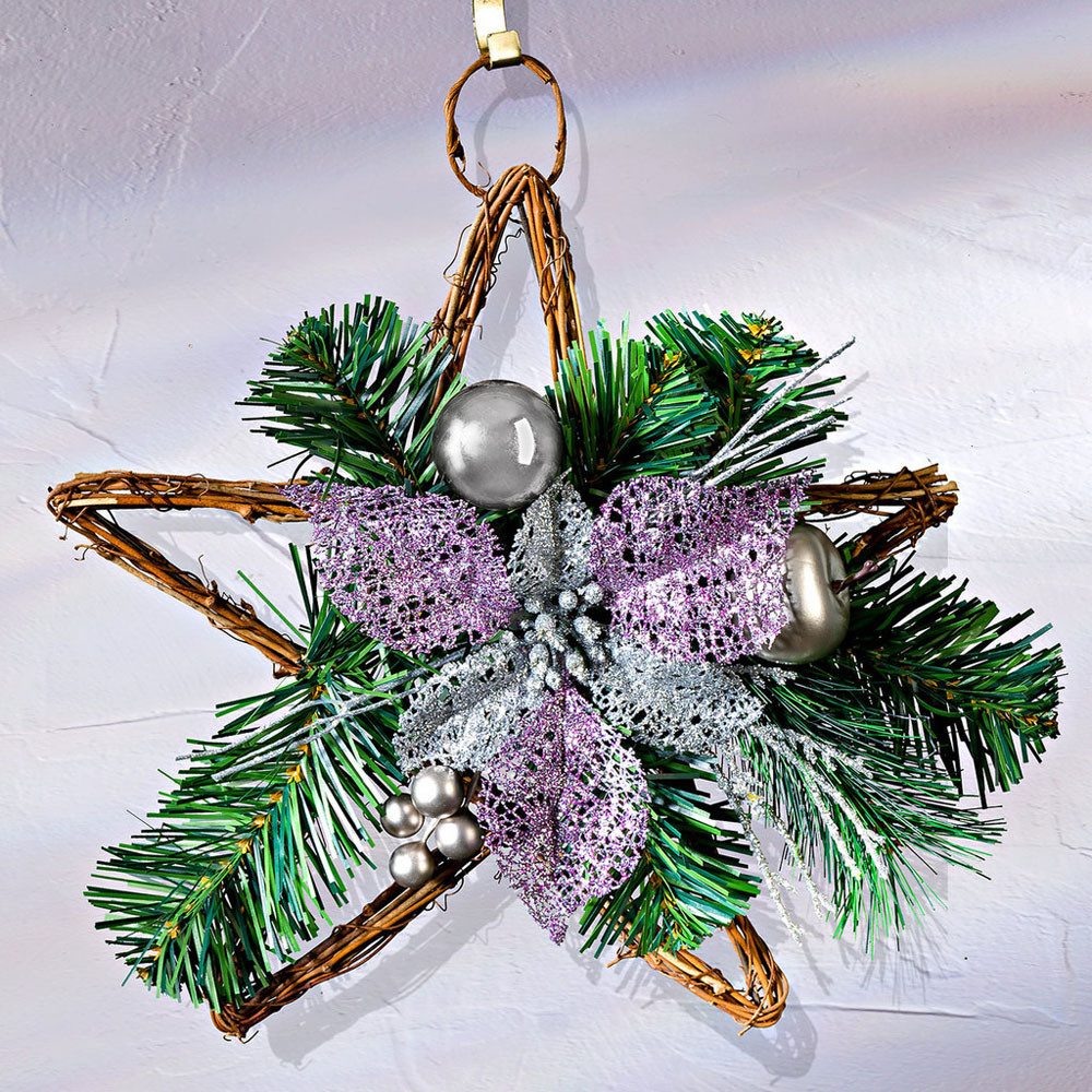 3PAGEN Dekostern Deko Stern Weihnachten Durchmesser 33 cm, 1 St.