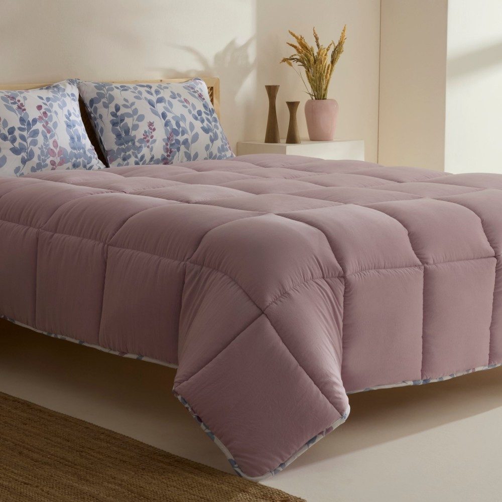 Karaca Bettwäsche Leaf Multicolor Doppelbett Komforter Bettdecken Set 200x2 günstig online kaufen