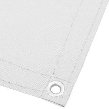 vidaXL Seitenmarkise Balkon-Sichtschutz Weiß 90x700 cm 100 Polyester-Oxford