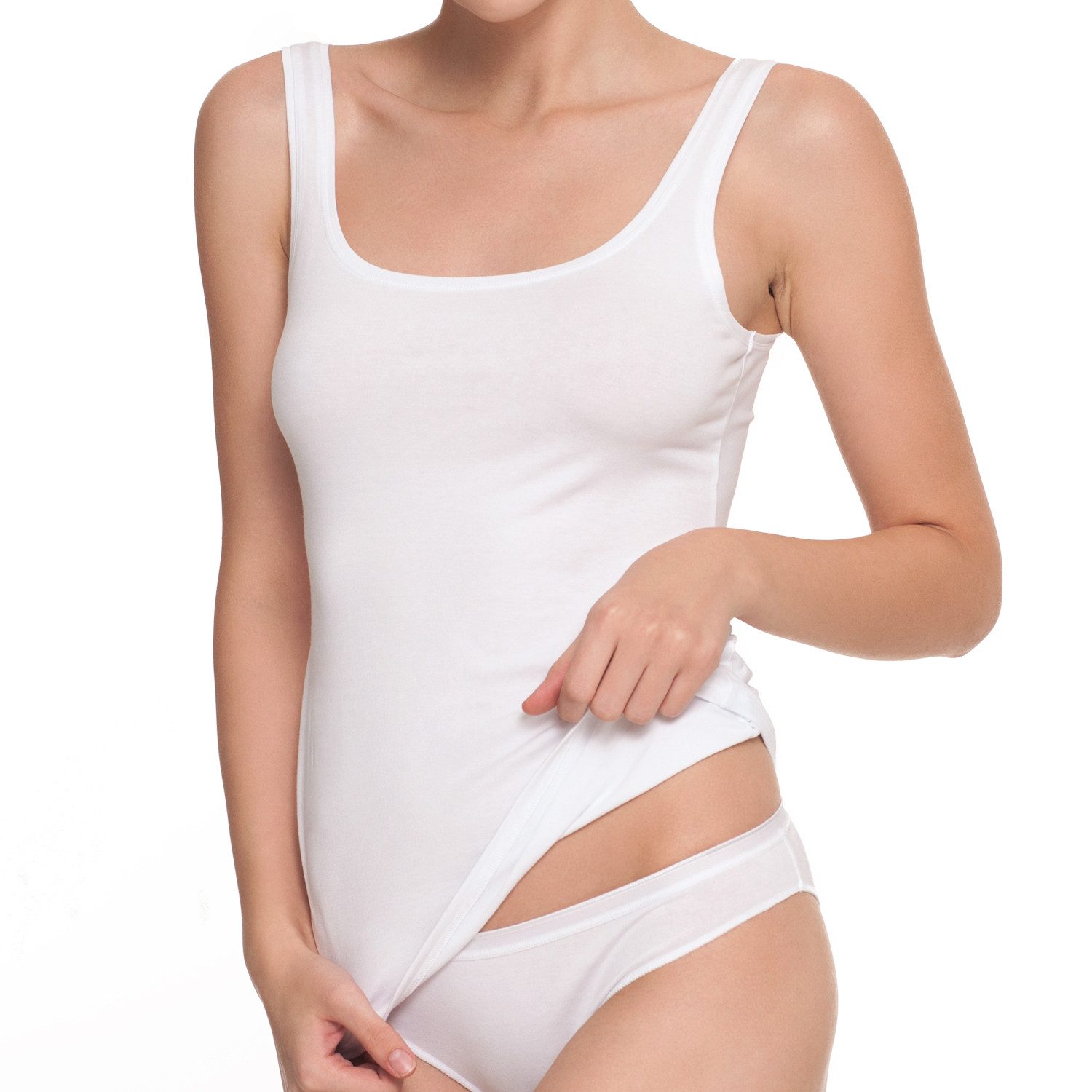 celodoro Unterhemd Damen Basic Tanktop Achselhemd (1 Stück) aus Baumwolle günstig online kaufen