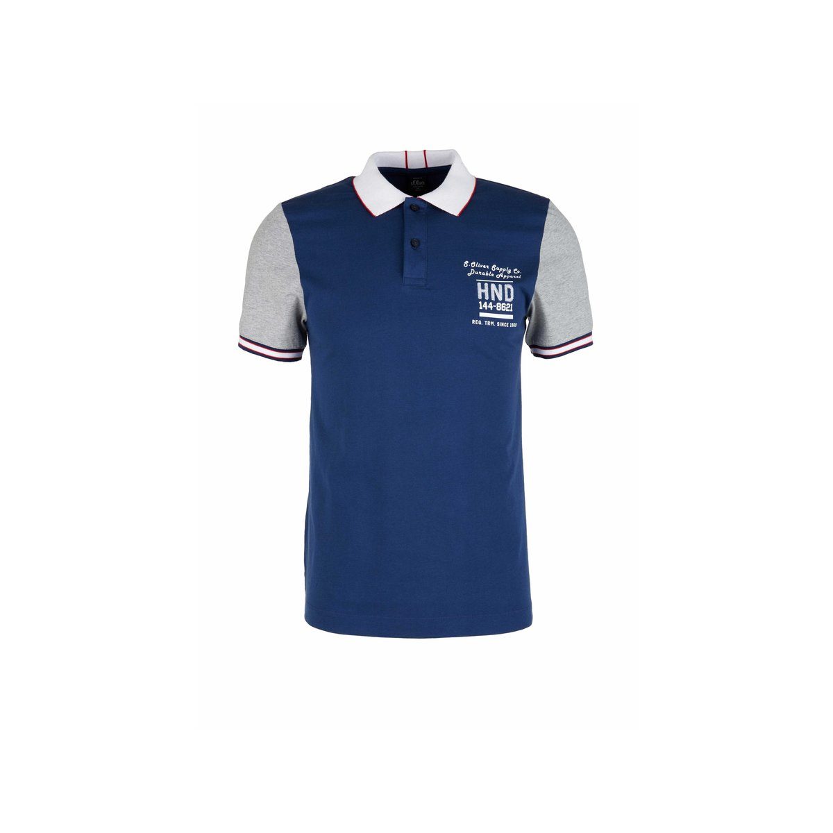 s.Oliver Poloshirt blau regular fit (1-tlg)