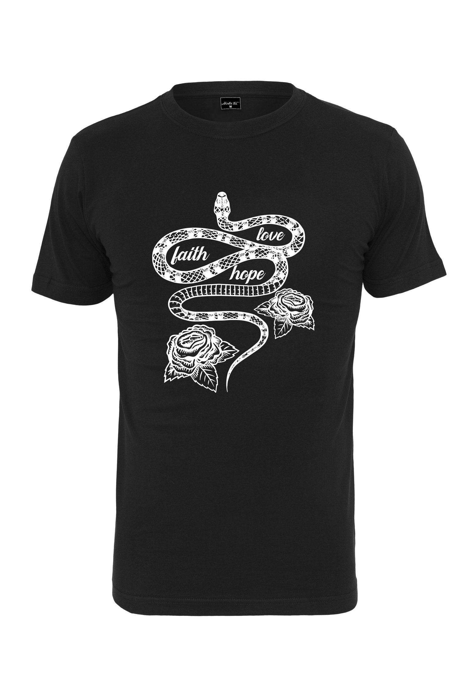 Love Faith (1-tlg) MisterTee T-Shirt Snake Hope Herren Tee