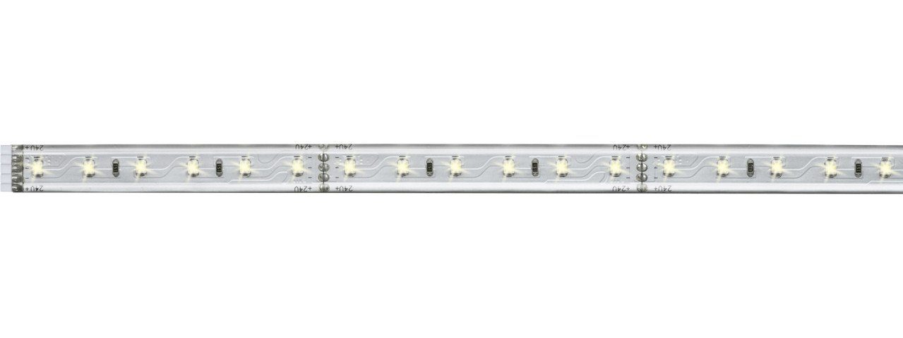 Paulmann LED-Streifen Paulmann 1m Warmweiß, Smart nicht Bewegungsmelder Dimmbar 500 Silber MaxLED Strip Home-fähig ohne