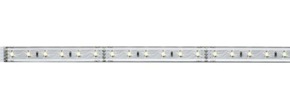 Paulmann LED-Streifen Paulmann MaxLED 500 Strip Silber 1m Warmweiß, Dimmbar  nicht Smart Home-fähig ohne Bewegungsmelder