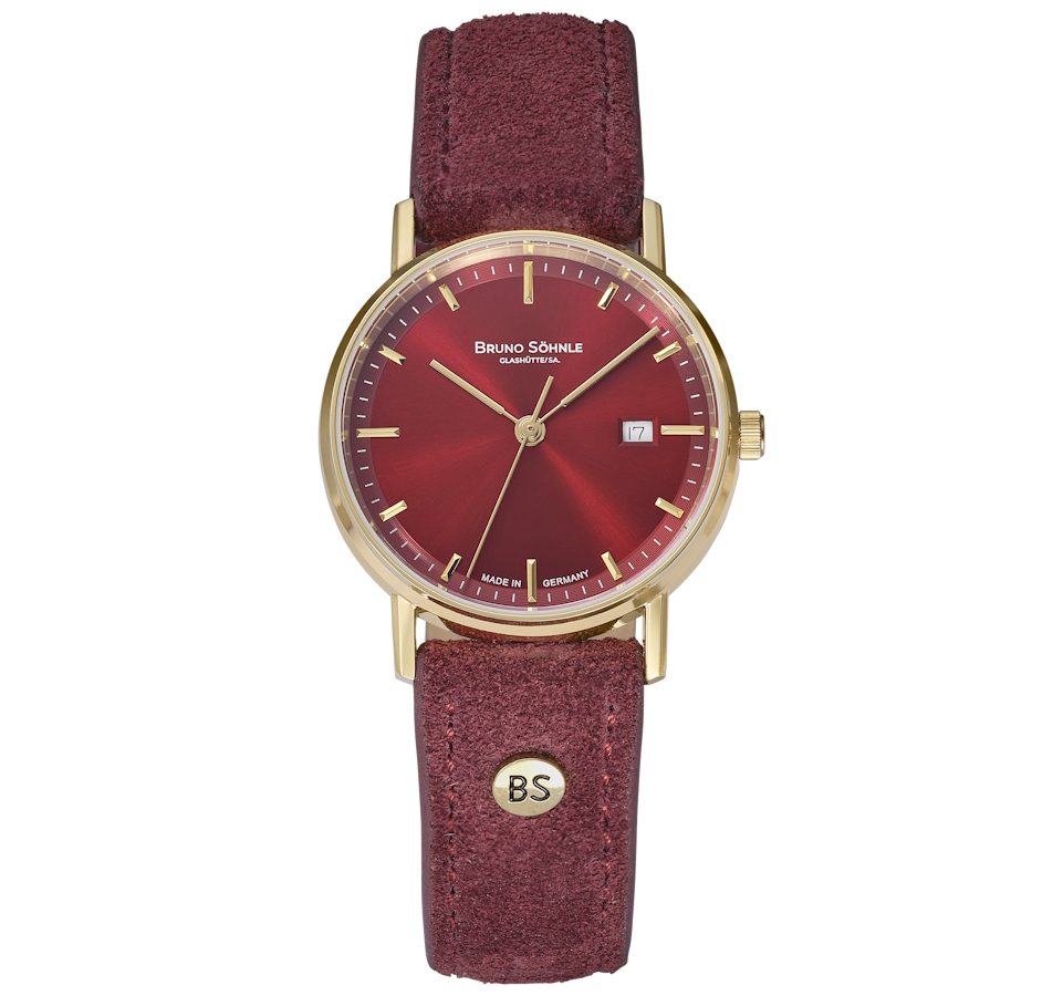BRUNO SÖHNLE Quarzuhr Damenuhr Glashütte Bruno Söhne Rondo