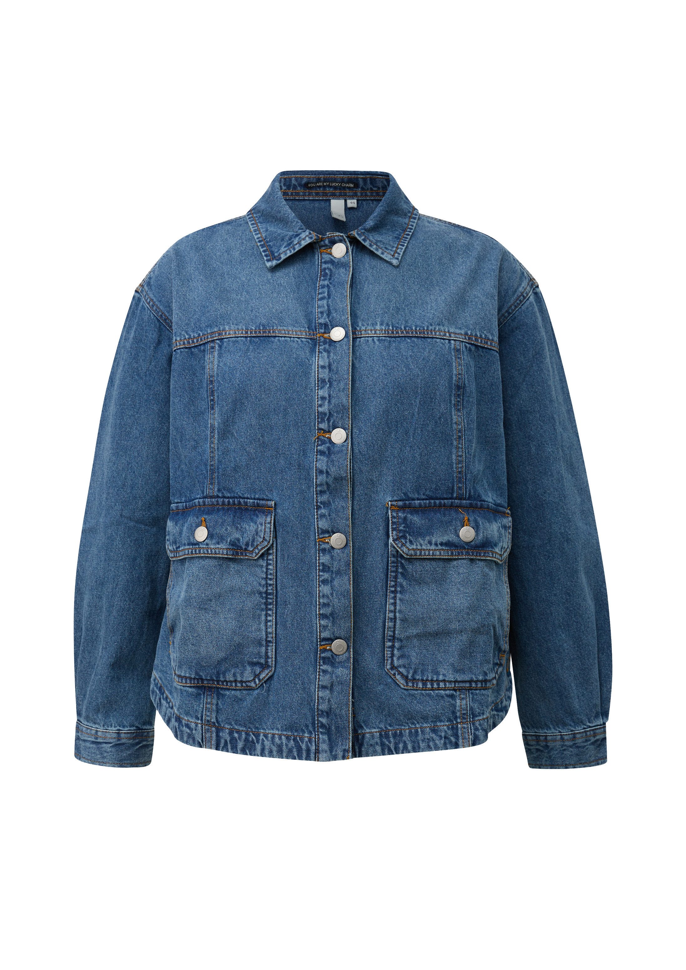 QS Hemdjacke Bluse Bluse