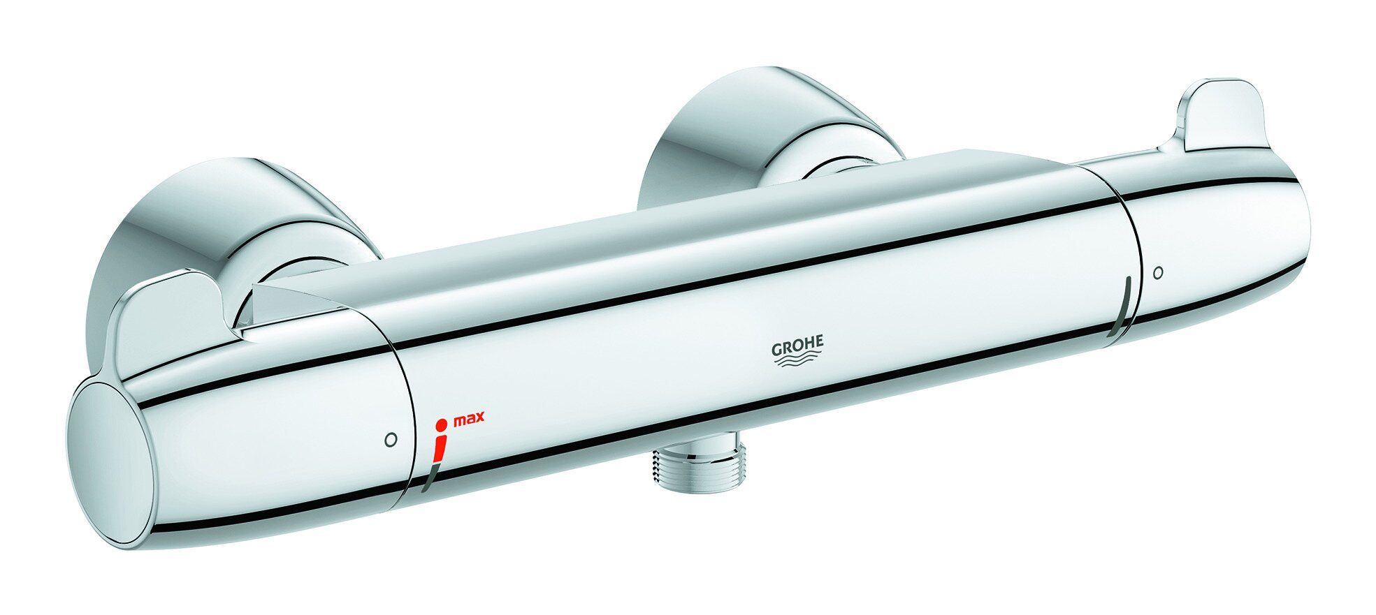 Grohe Brausethermostat Grohtherm Special Thermostat-Brausebatterie mit verdeckten S-Anschlüssen Aufputz - Chrom